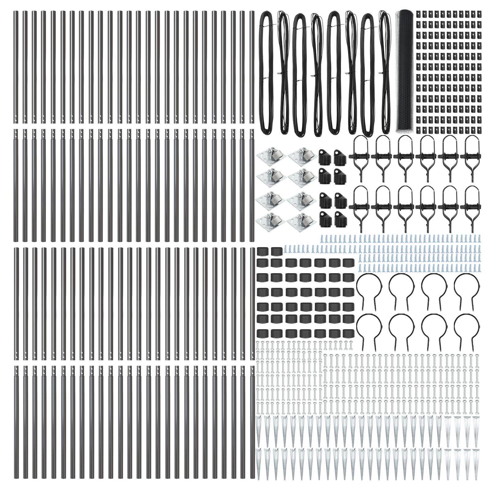 Hexagon Fence Grey 1.2x100 m Steel - Image 4