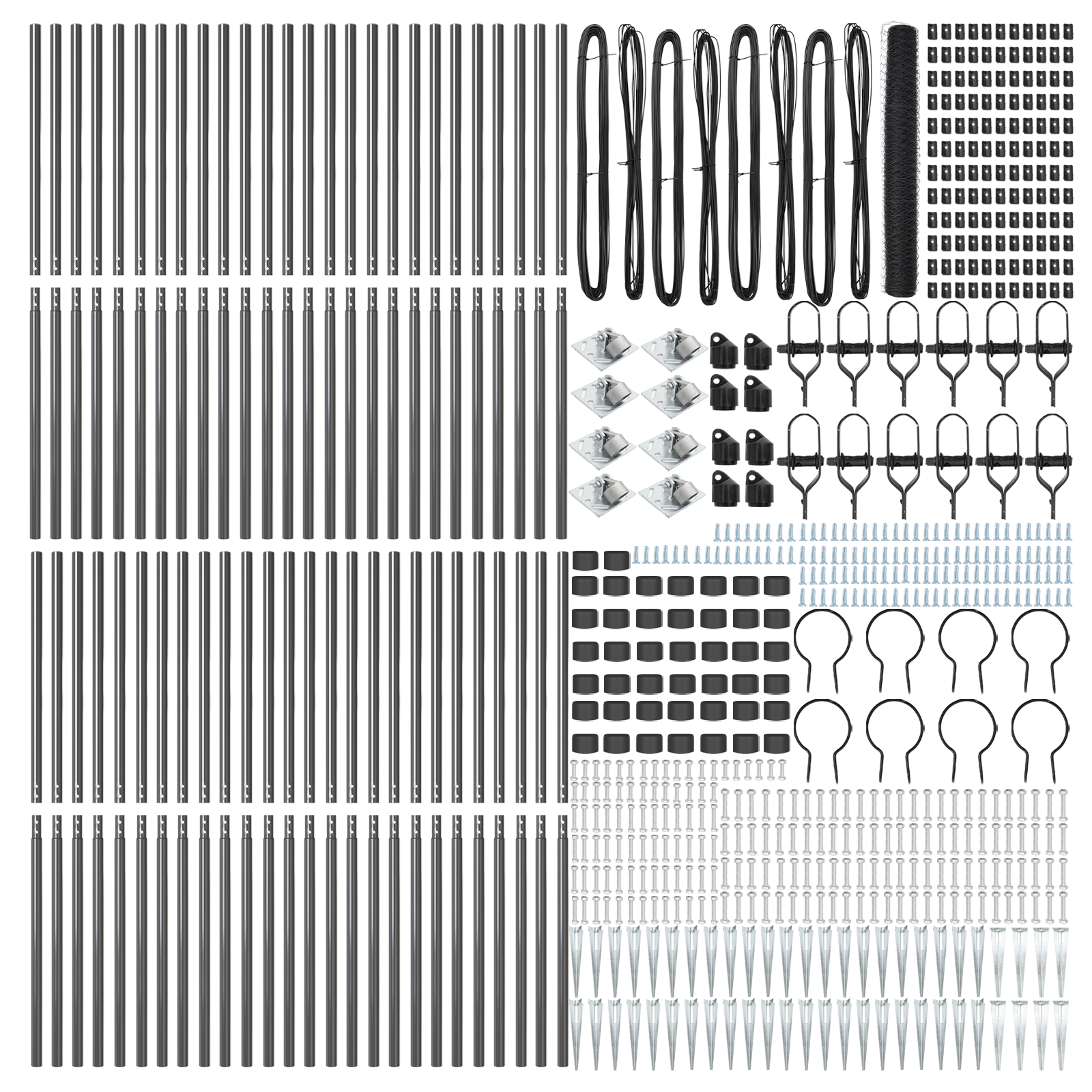 Hexagon Fence Grey 1.2x100 m Steel - Image 4