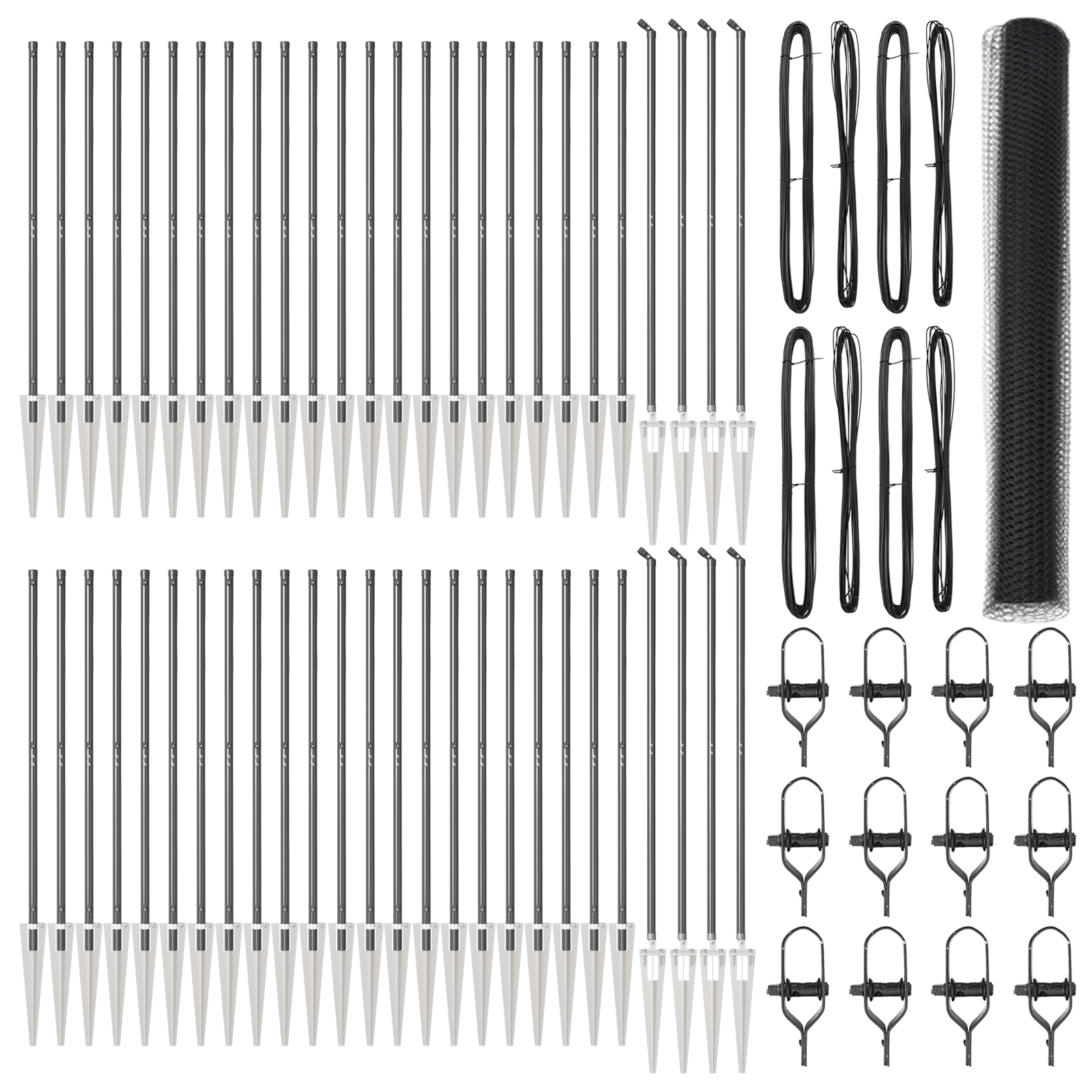 Hexagon Fence Grey 1.4x100 m Steel - Image 2