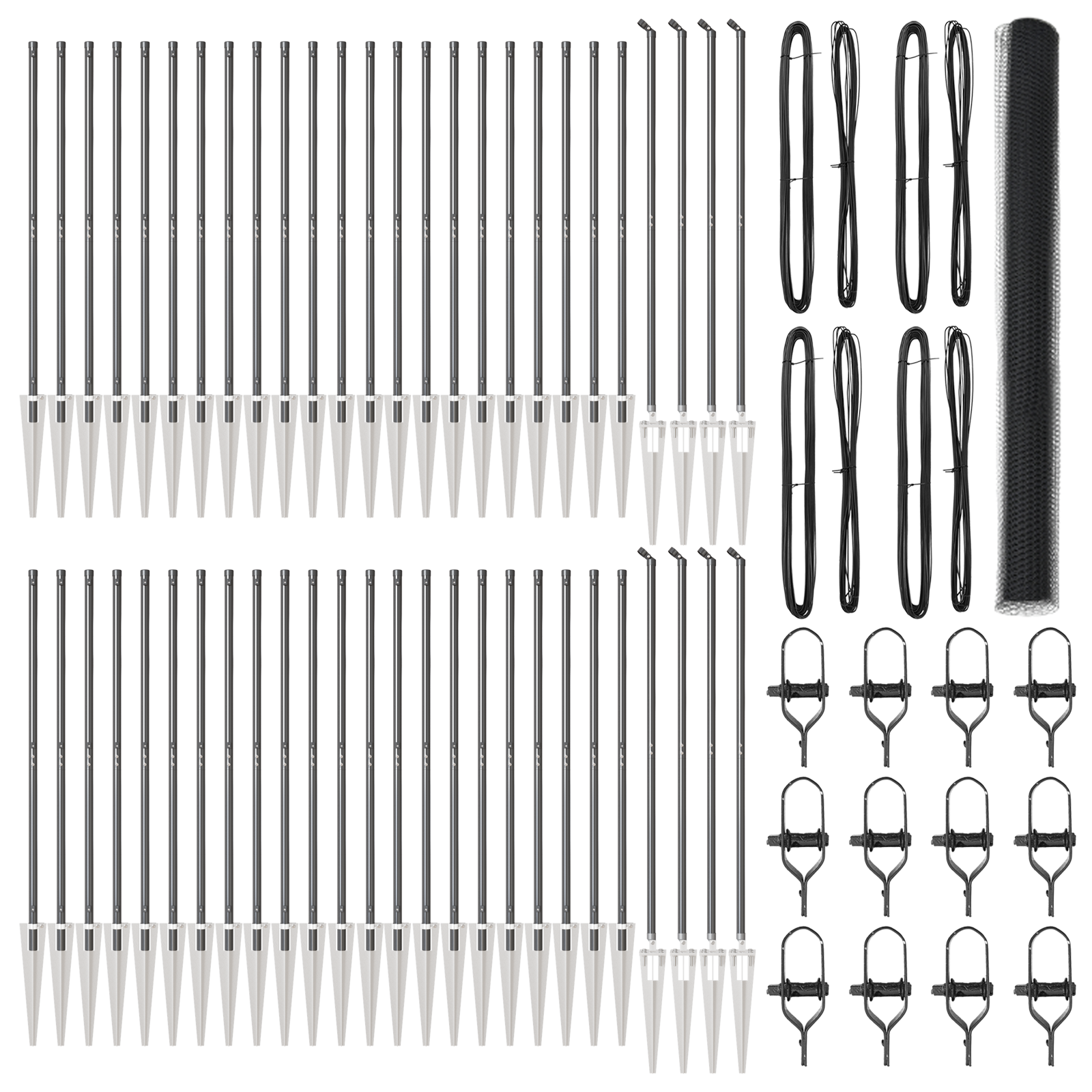 Hexagon Fence Grey 1.5x100 m Steel - Image 2