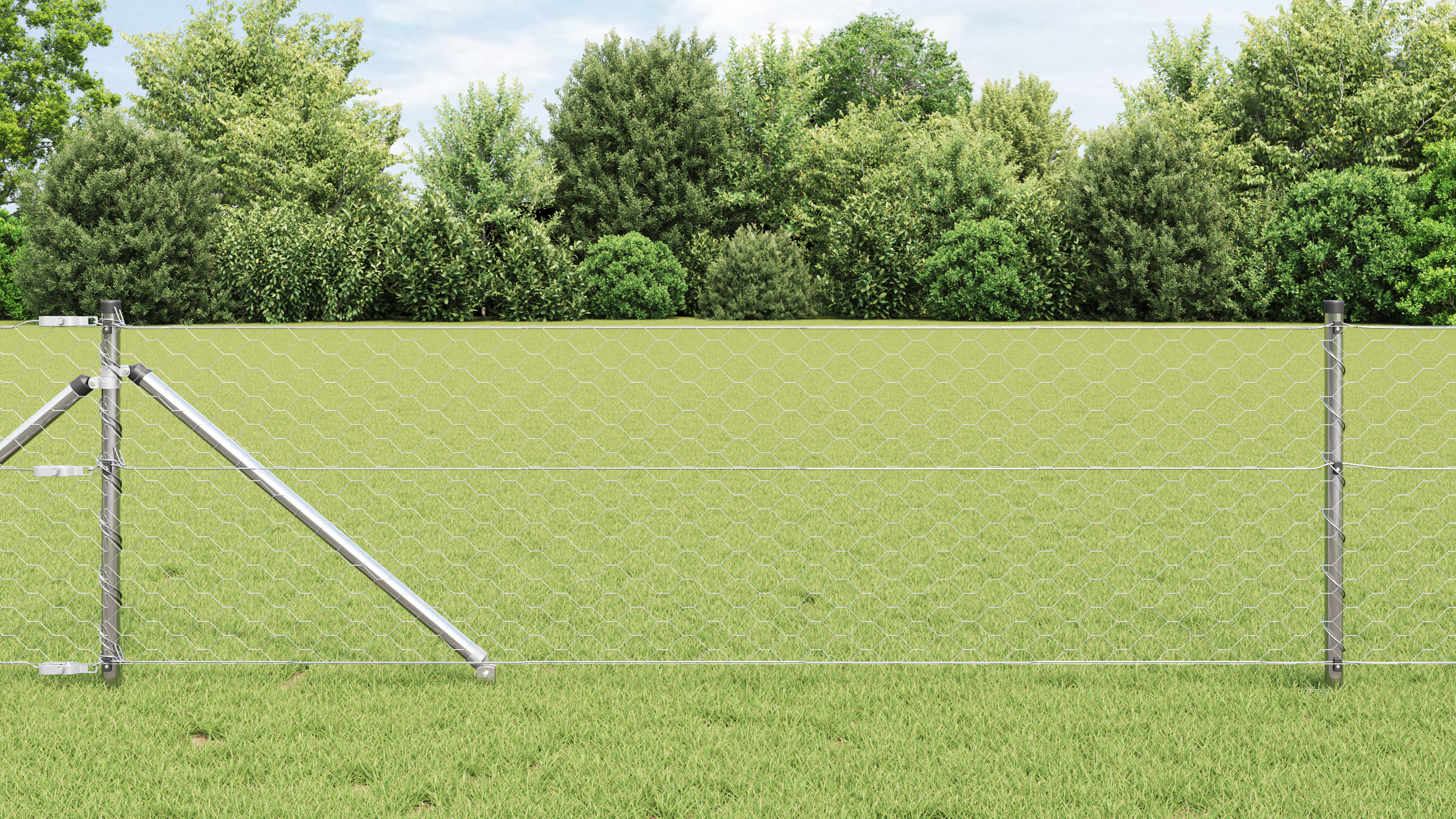 Hexagon Fence 0.6x10 m Galvanised Steel