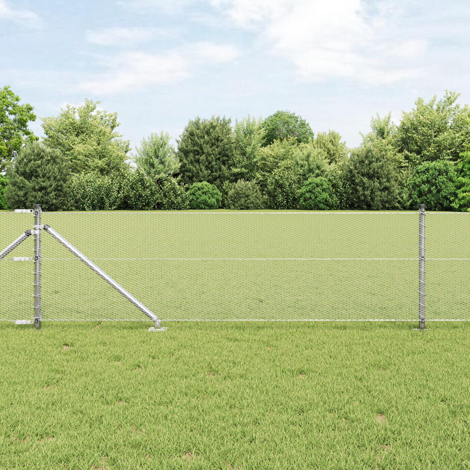 Hexagon Fence 0.6x25 m Galvanised Steel