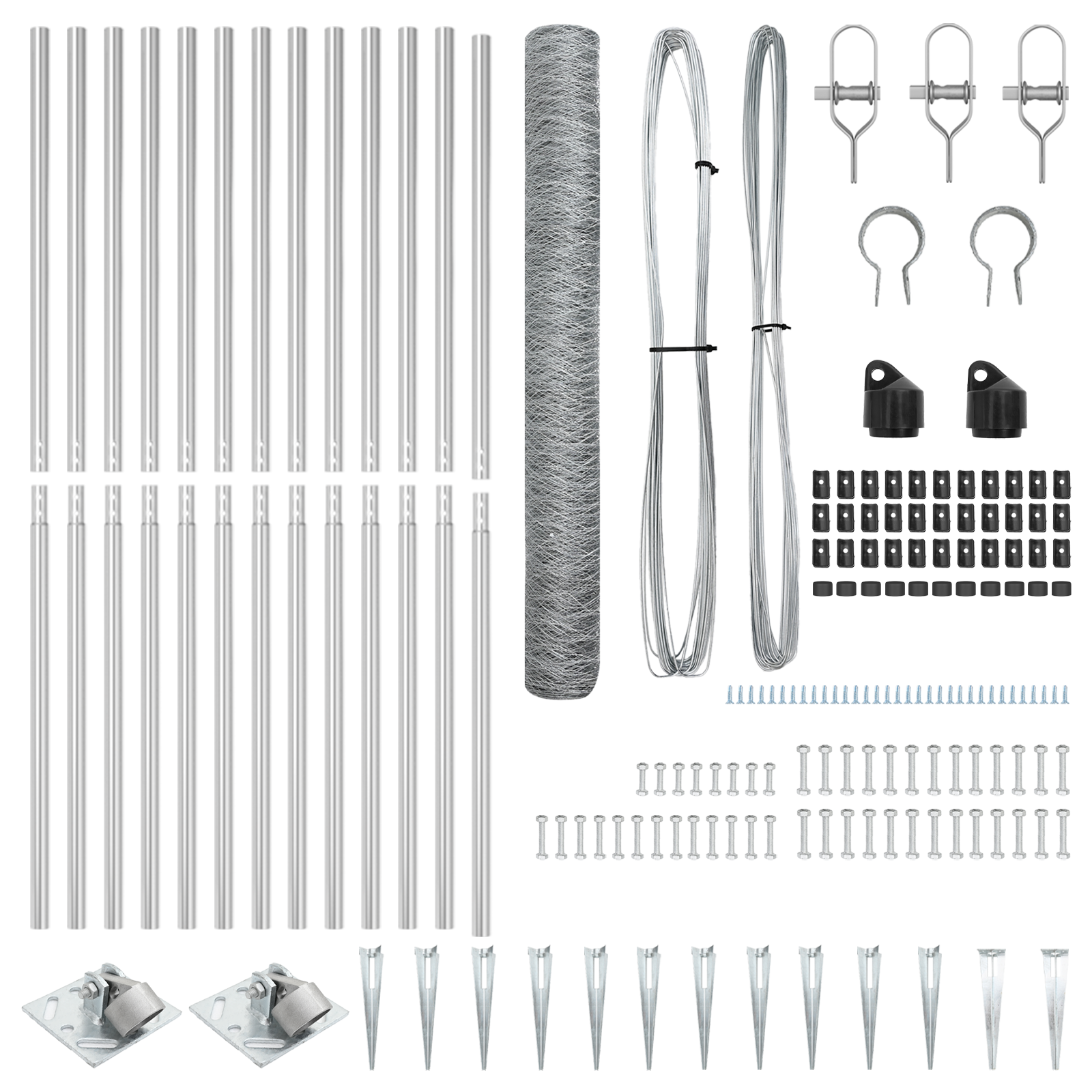 Fencing Set Set of 2 Galvanised steel 25 x 1.2 m with 36 mm mesh - Image 4
