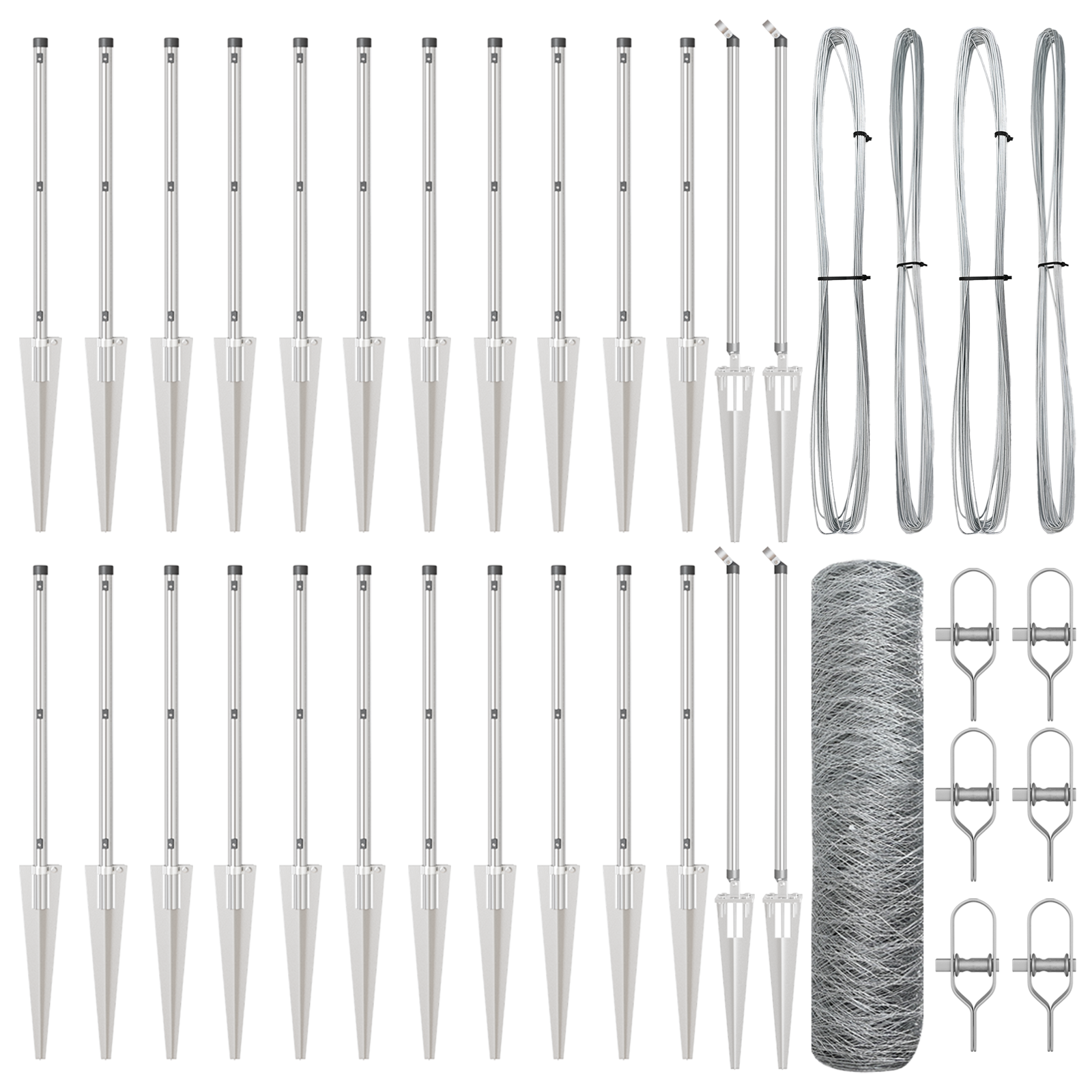 Hexagon Fence 0.5x50 m Galvanised Steel - Image 2