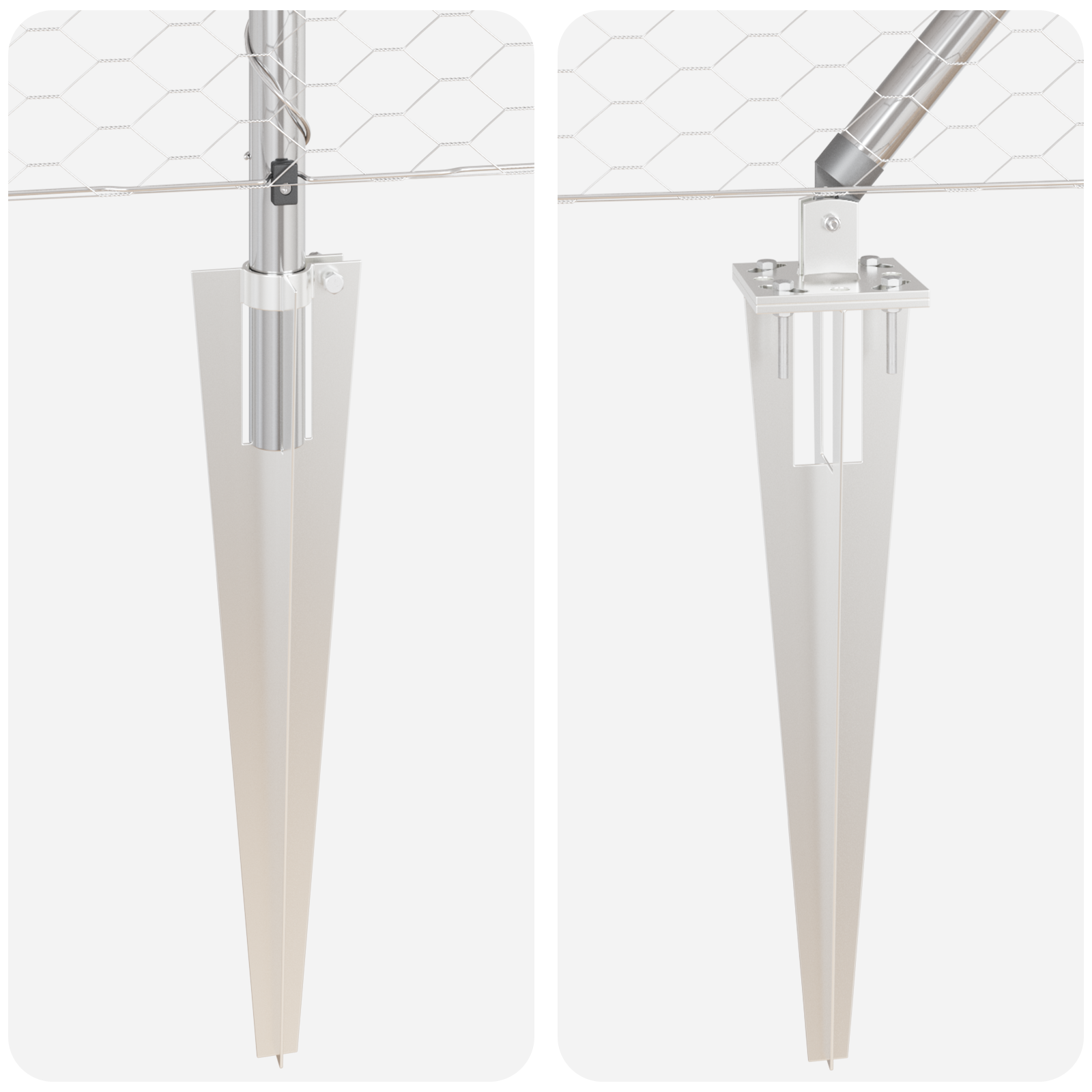 Hexagon Fence 0.8x50 m Galvanised Steel - Image 8