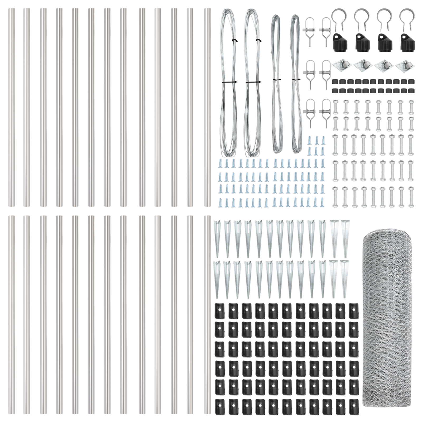 Hexagon Fence 1x50 m Galvanised Steel - Image 4
