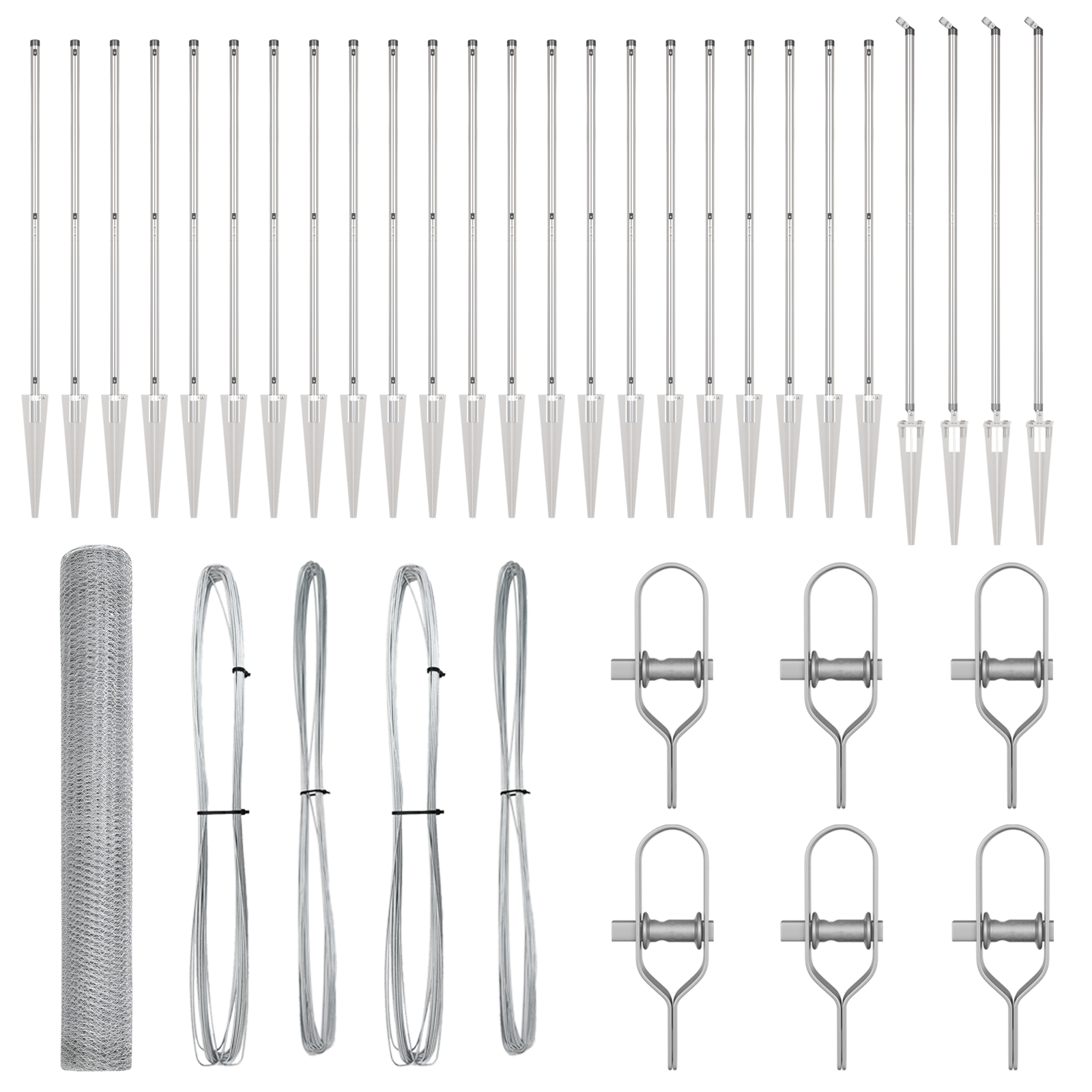 Hexagon Fence 1.2x50 m Galvanised Steel - Image 2