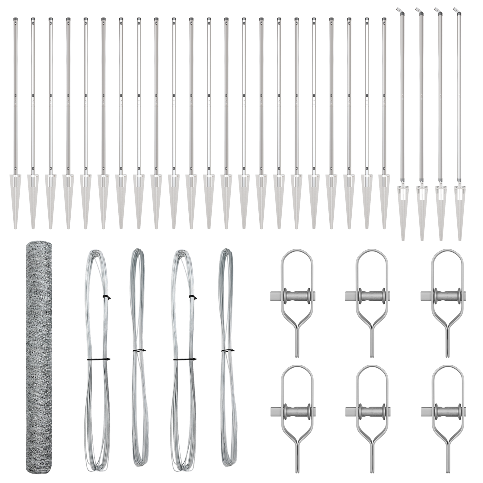 Hexagon Fence 1.4x50 m Galvanised Steel - Image 2