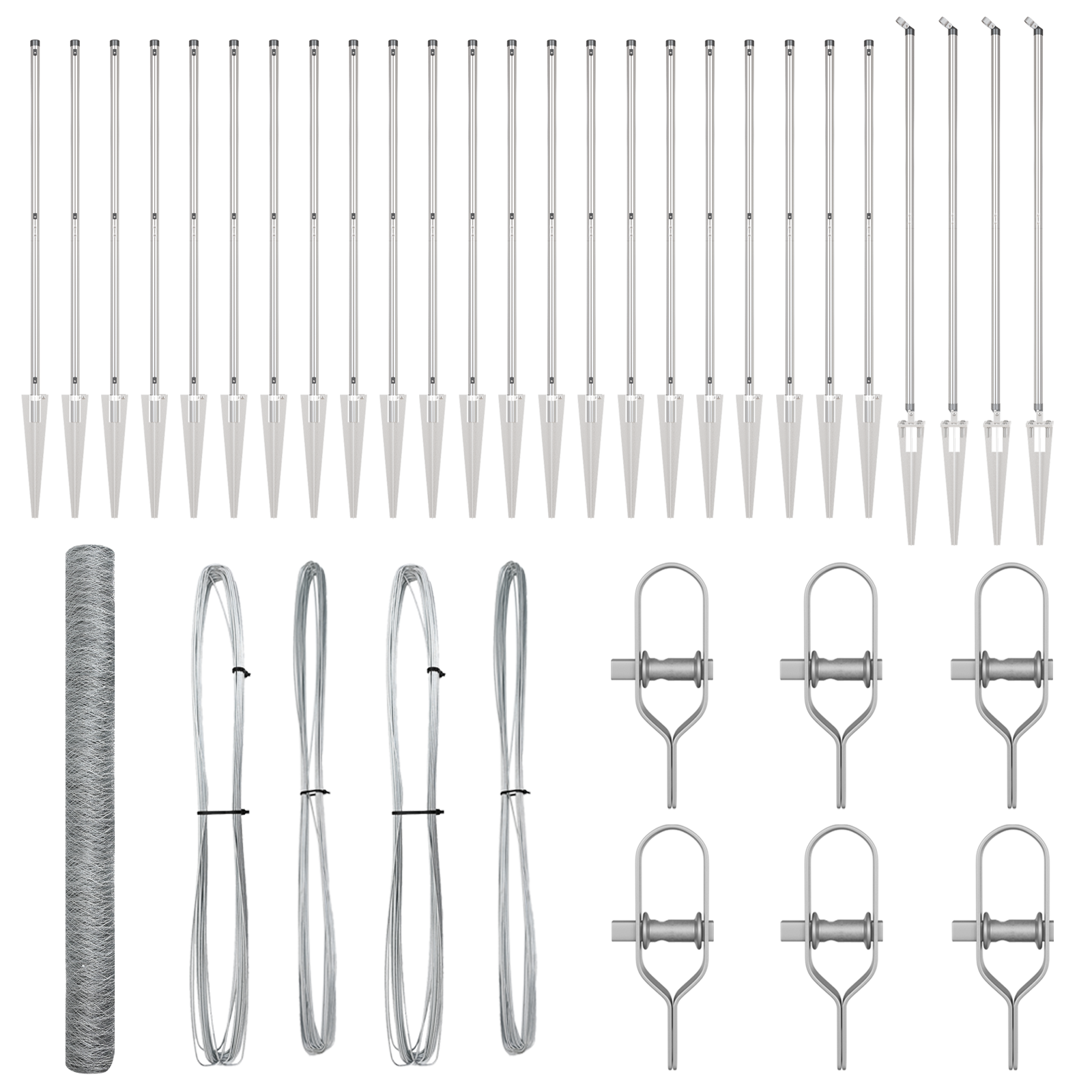 Hexagon Fence 1.5x50 m Galvanised Steel - Image 2