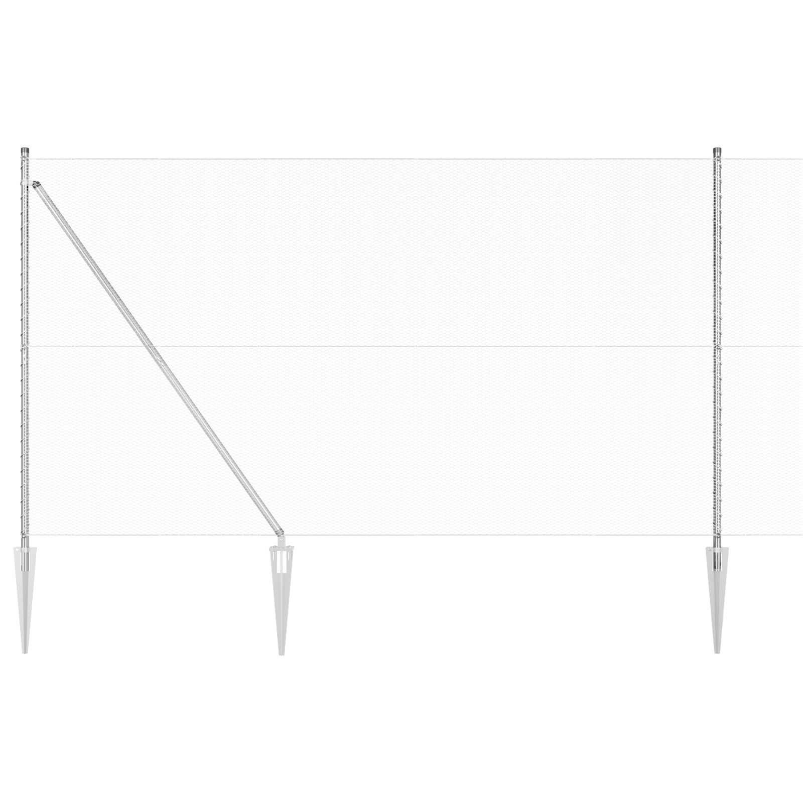 Hexagon Fence 1.6x50 m Galvanised Steel - Image 6