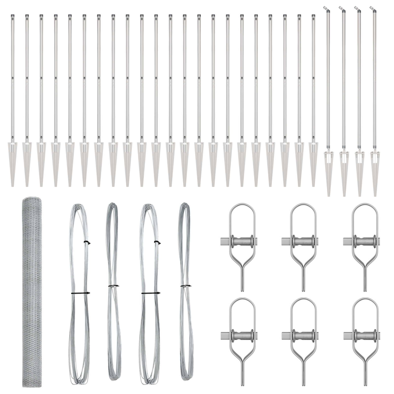 Hexagon Fence 1.6x50 m Galvanised Steel - Image 2