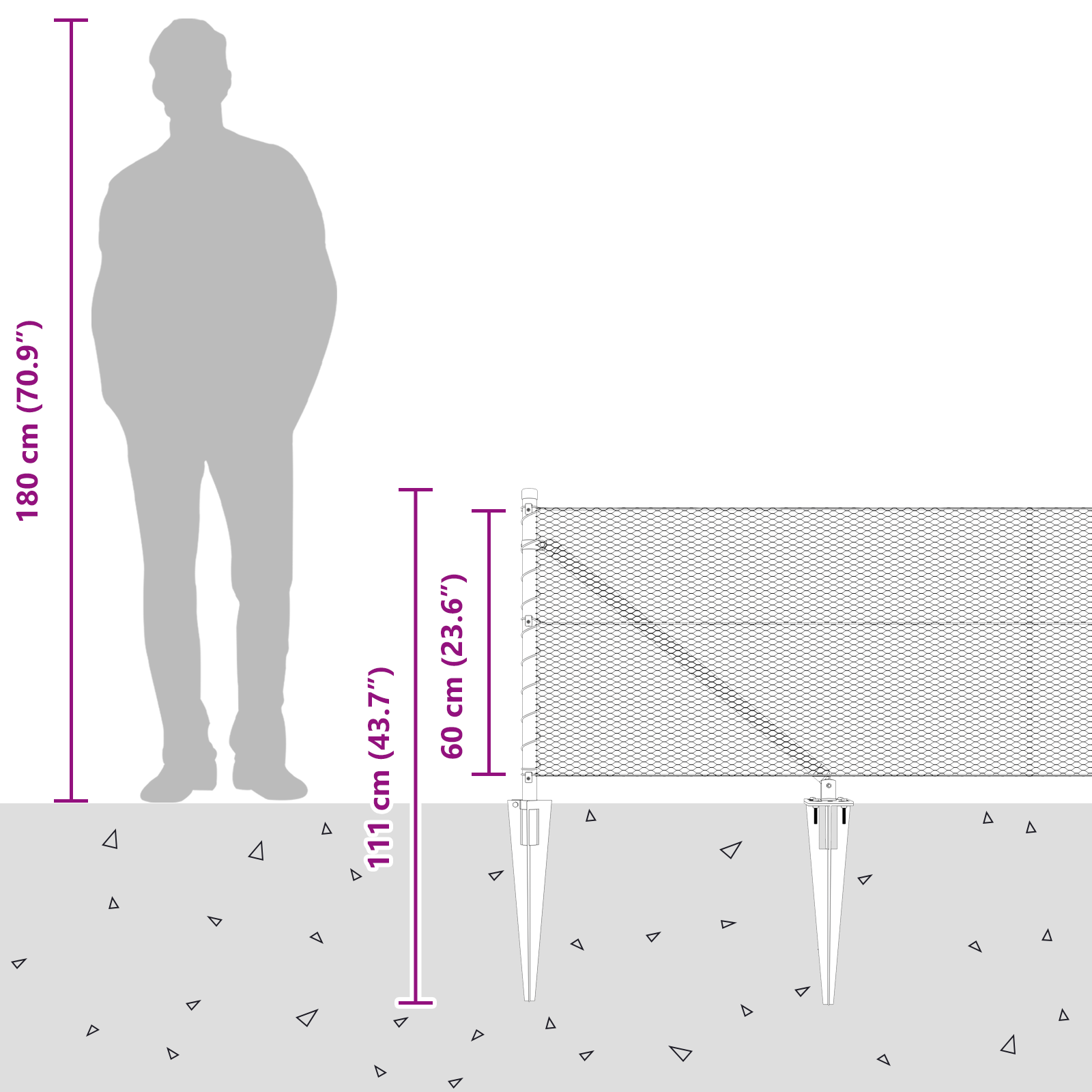 Hexagon Fence 0.6x100 m Galvanised Steel - Image 9