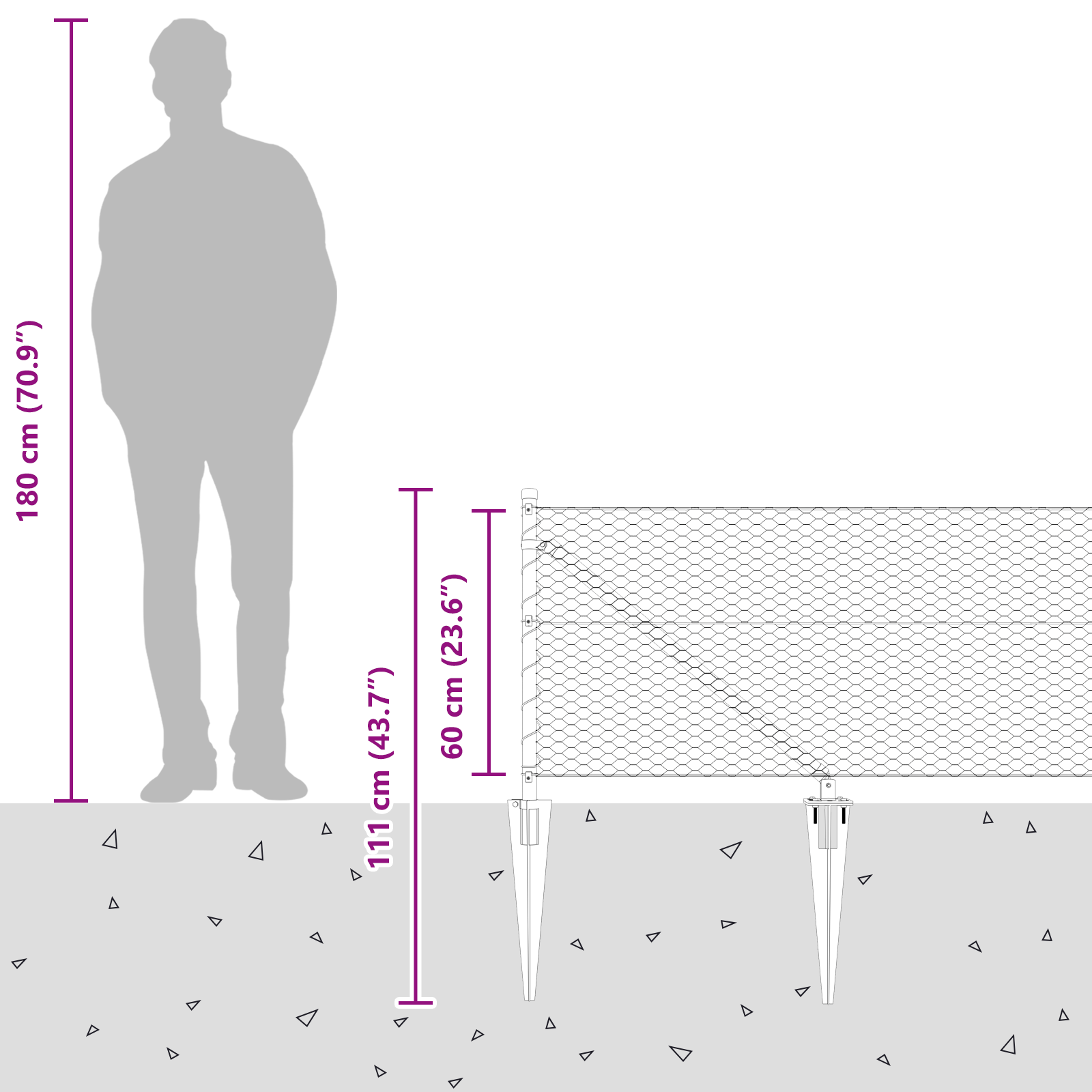 Hexagon Fence 0.6x100 m Galvanised Steel - Image 8