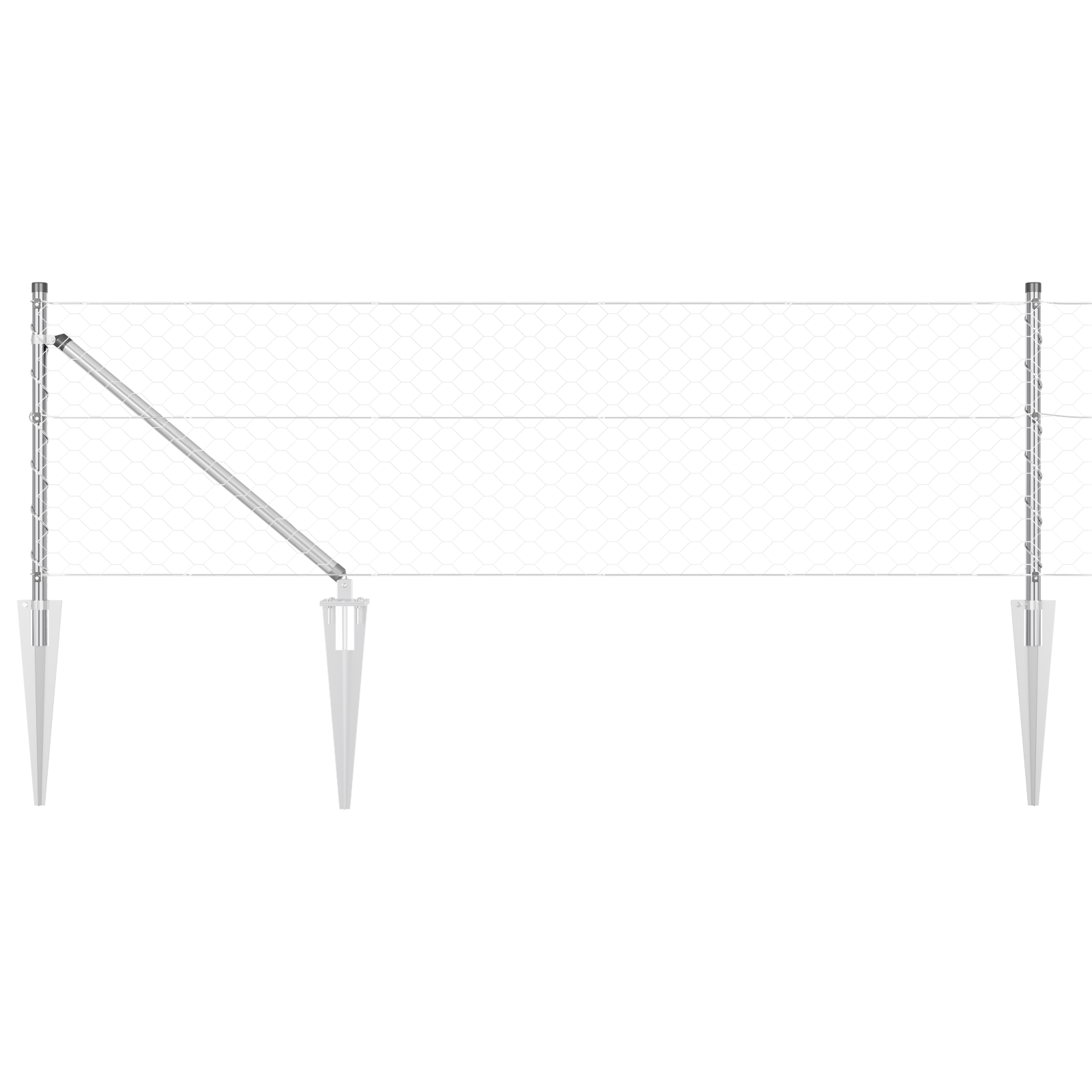 Hexagon Fence 0.6x100 m Galvanised Steel - Image 7