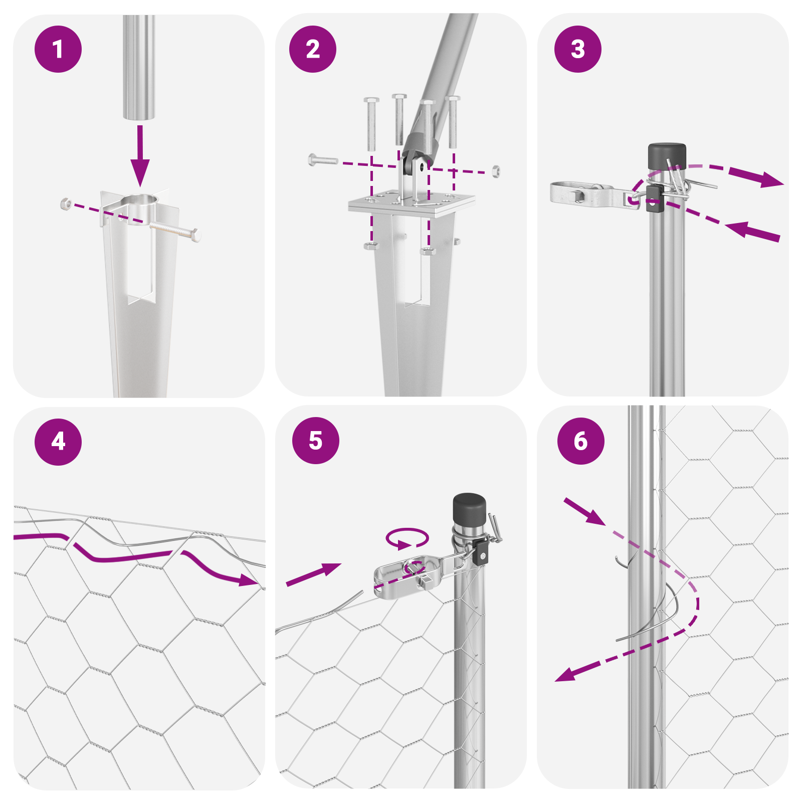 Hexagon Fence 0.8x100 m Galvanised Steel - Image 8