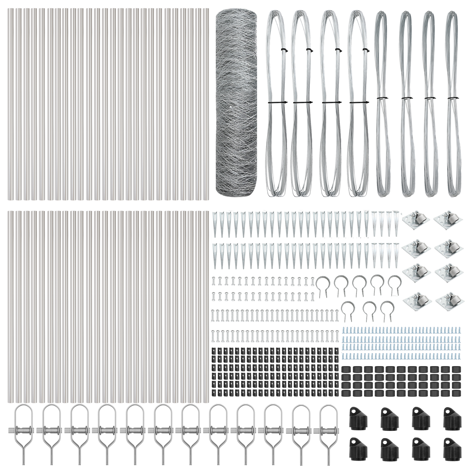 Hexagon Fence 0.8x100 m Galvanised Steel
