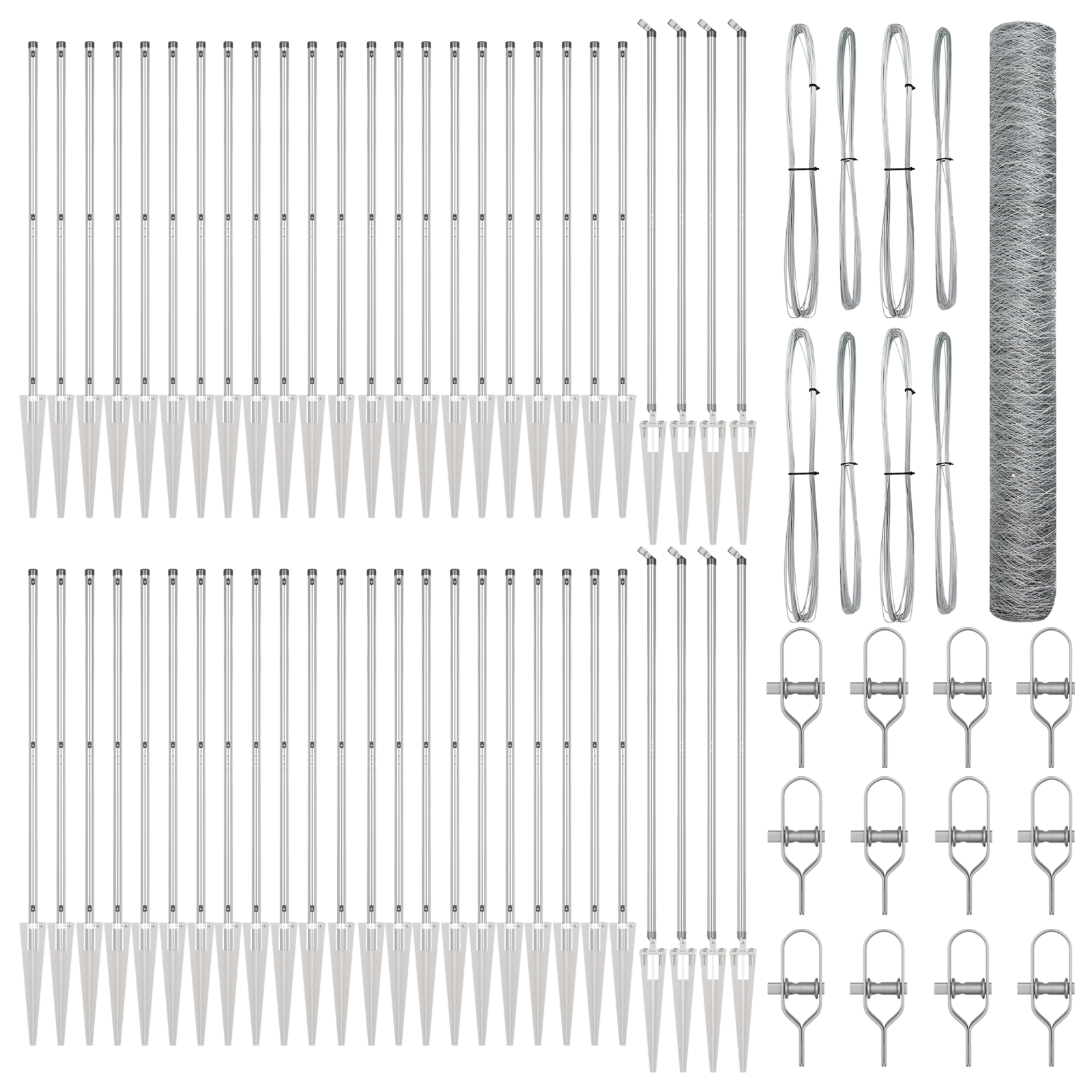 Hexagon Fence 1.2x100 m Galvanised Steel - Image 2
