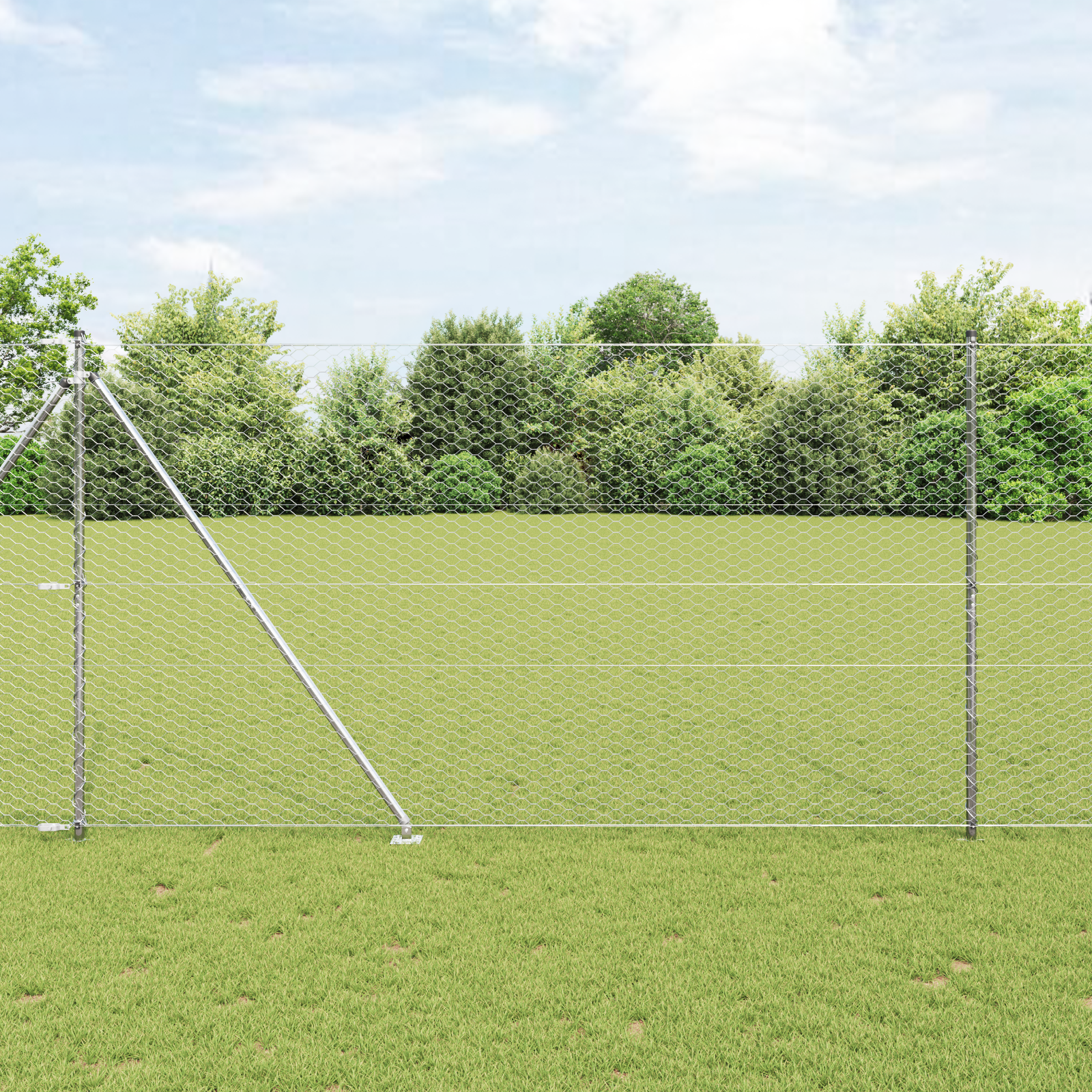 Hexagon Fence 1.6x100 m Galvanised Steel