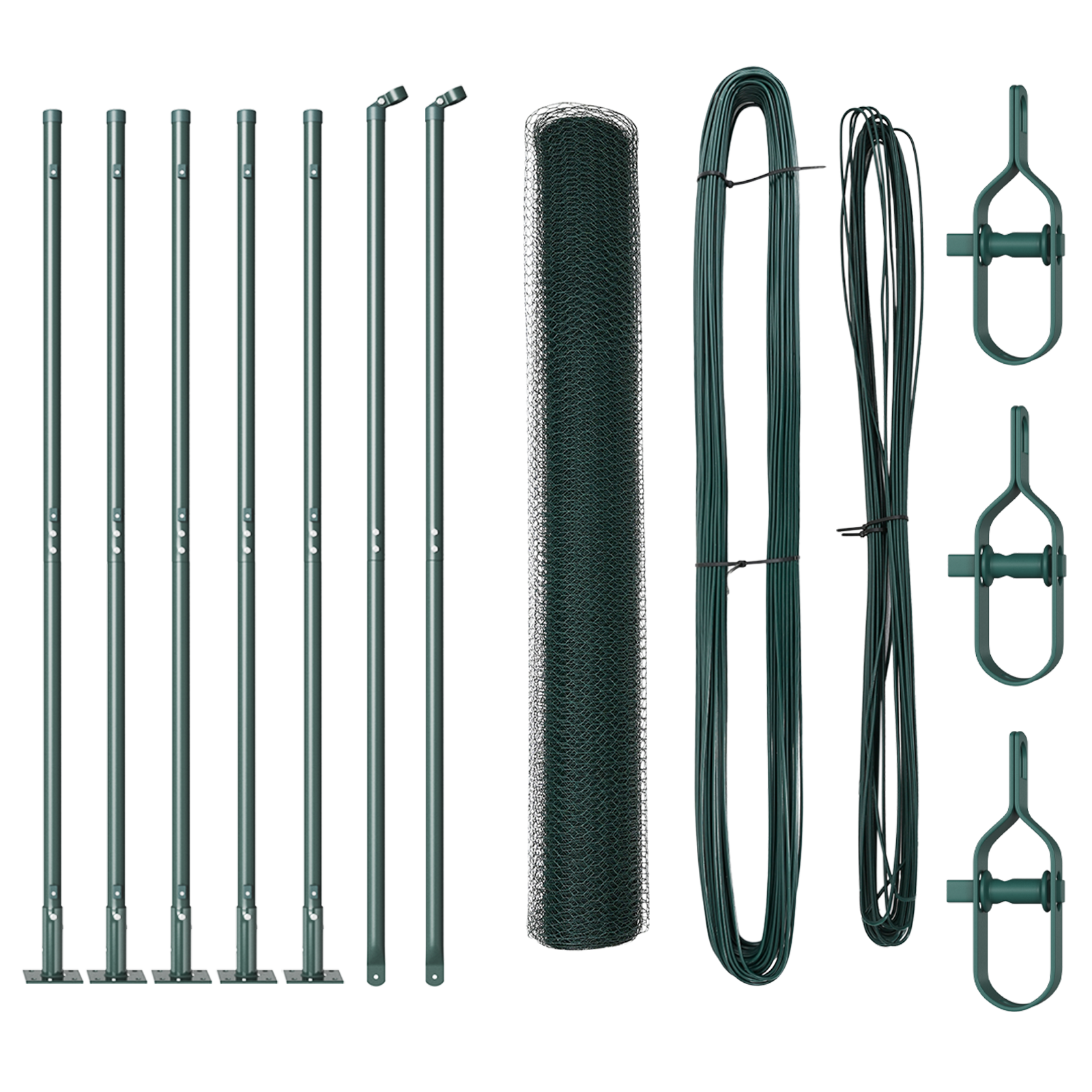 Hexagon Fence Green 0.8x10 m Steel - Image 2