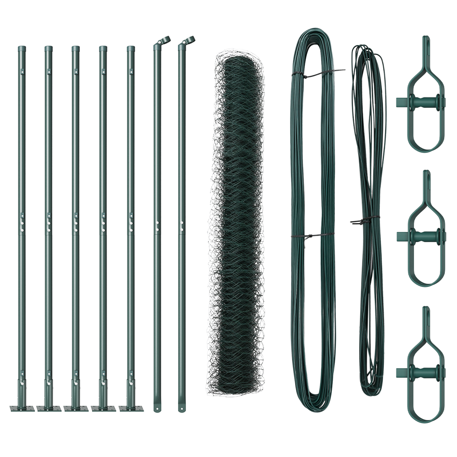 Hexagon Fence Green 1x10 m Steel - Image 2