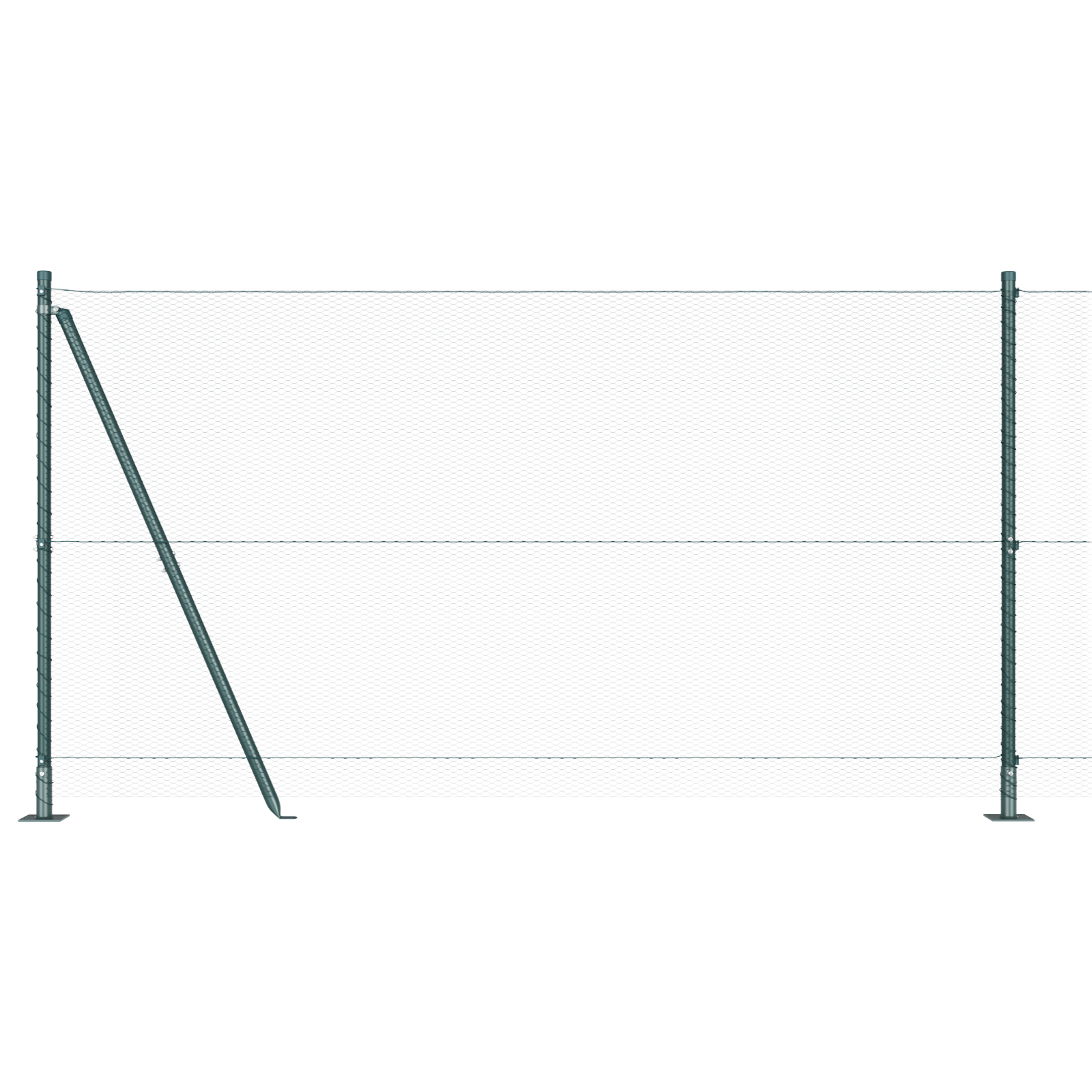 Hexagon Fence Green 1.2x10 m Steel - Image 6