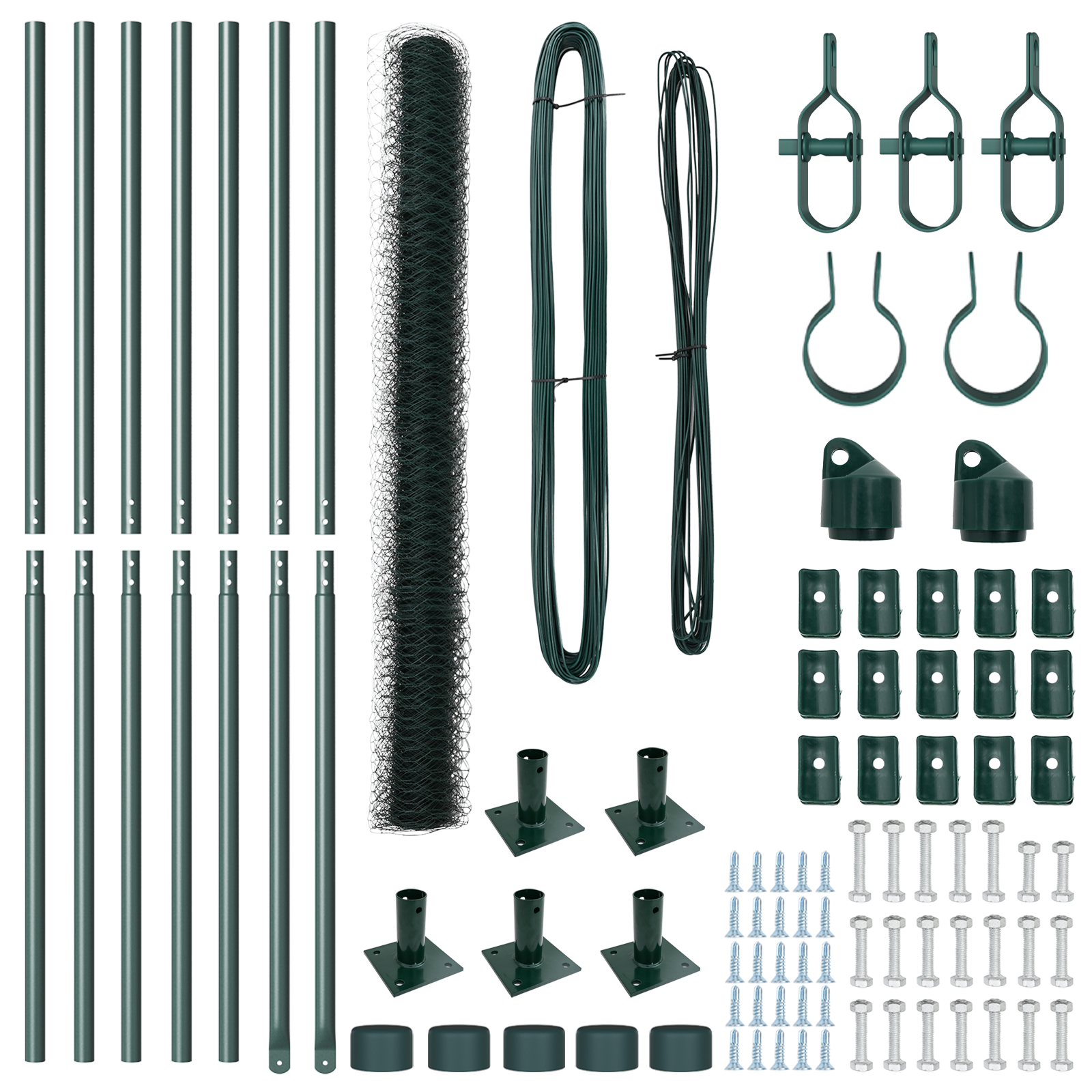 Hexagon Fence Green 1,5x10 m Steel - Image 4