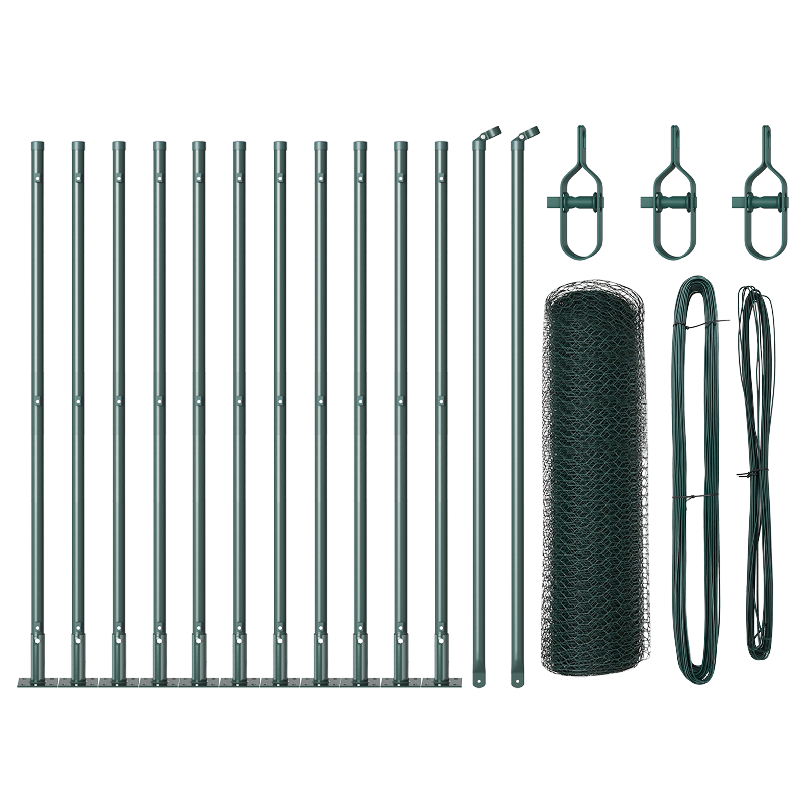 Hexagon Fence Green 0.4x25 m Steel - Image 2