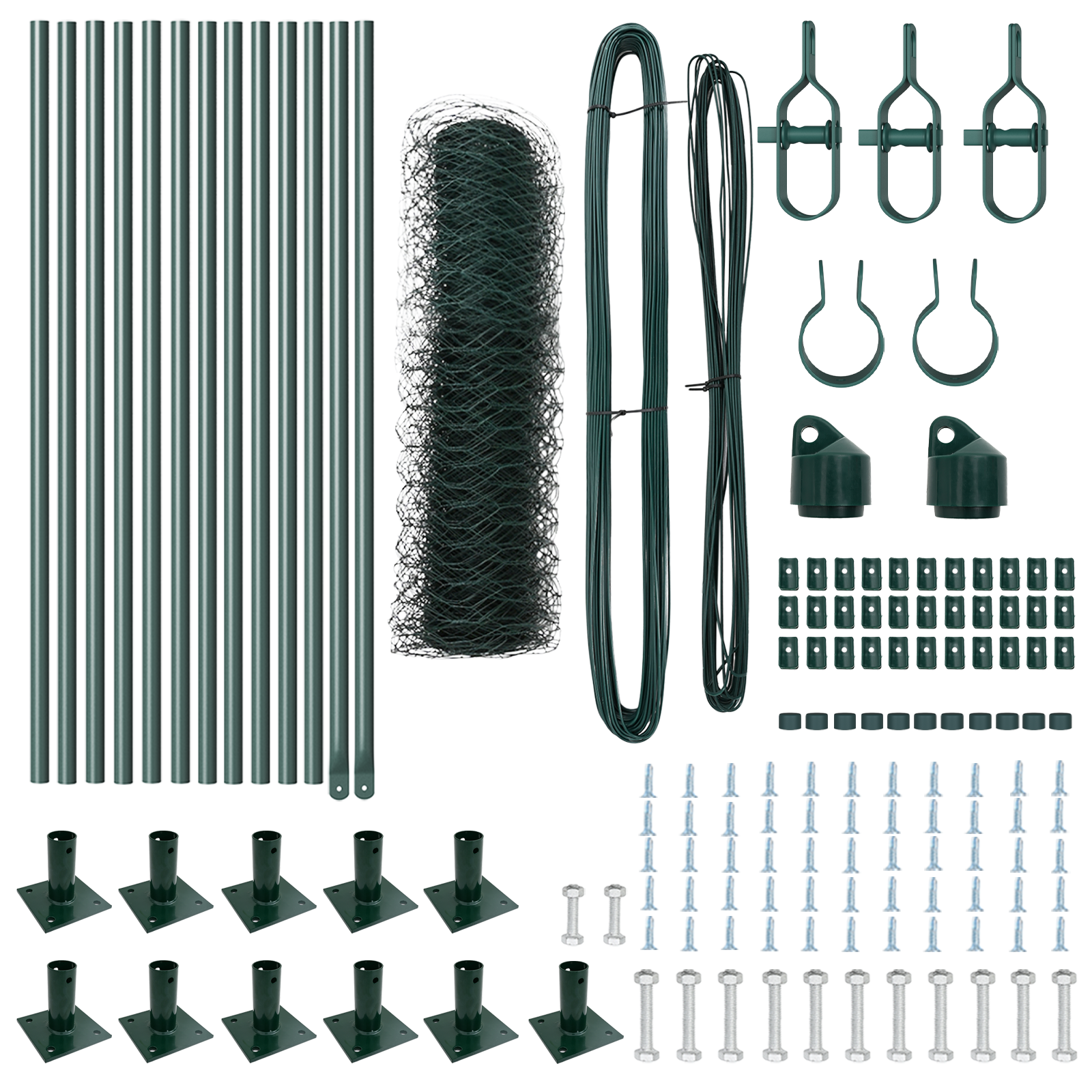 Hexagon Fence Green 0.4x25 m Steel - Image 4