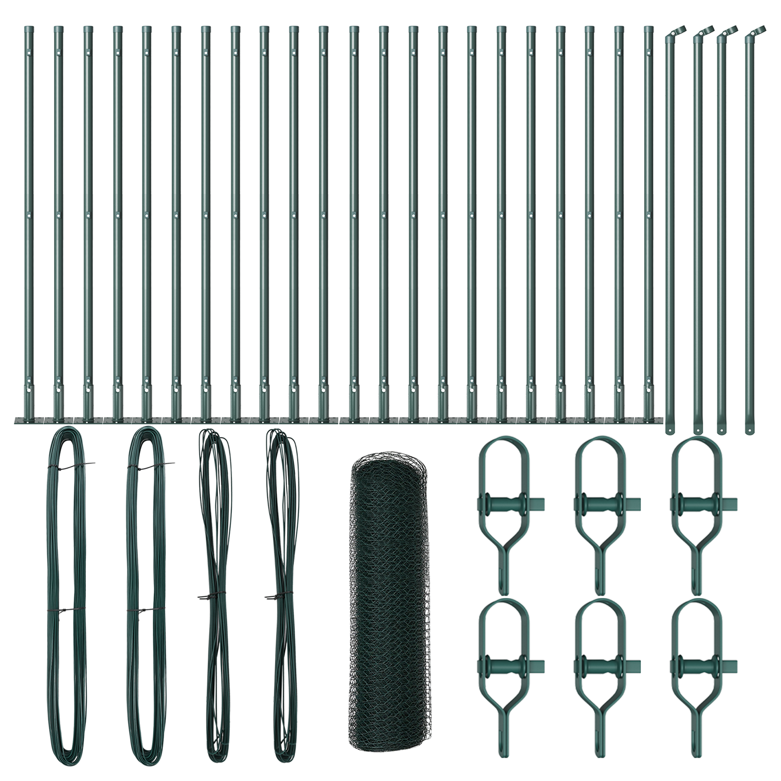 Hexagon Fence Green 0,8x50 m Steel - Image 2