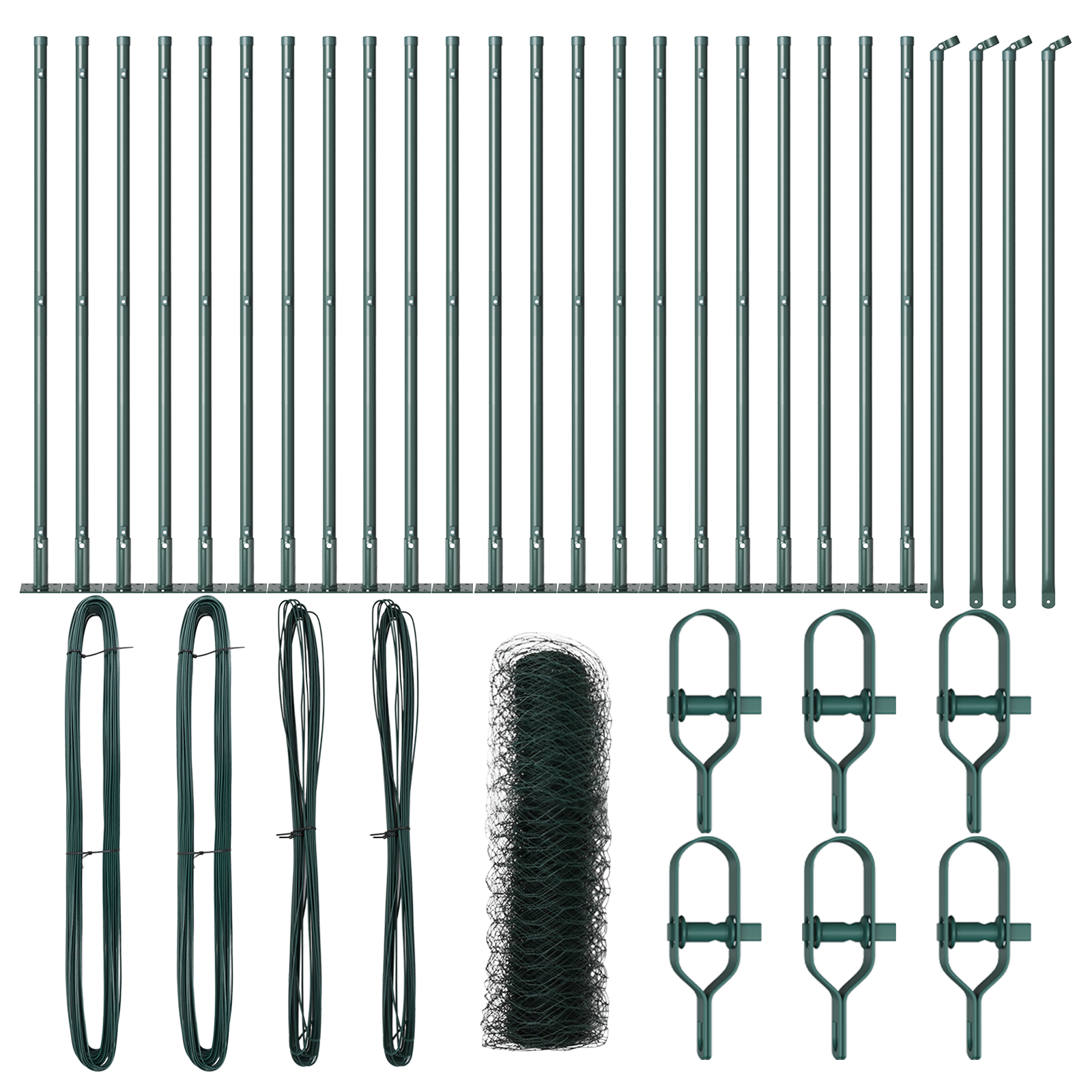 Hexagon Fence Green 0.8x50 m Steel - Image 2