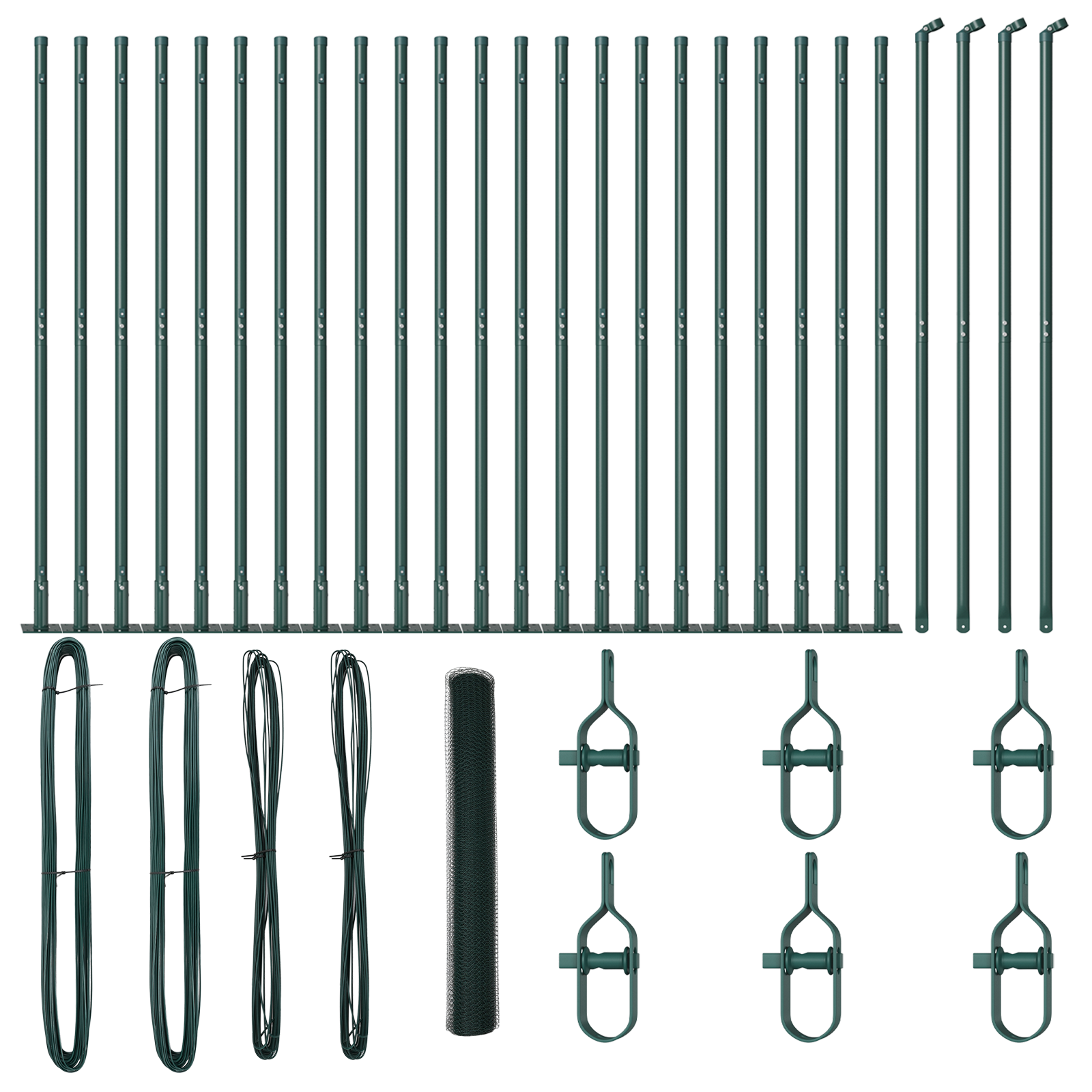 Hexagon Fence Green 1.2x50 m Steel - Image 2