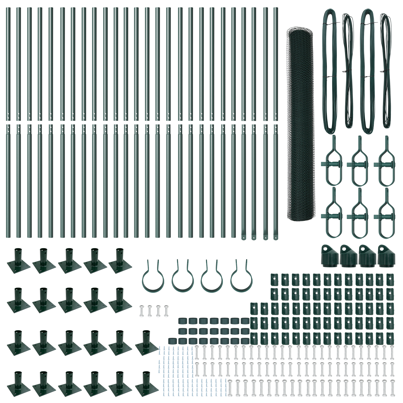 Hexagon Fence Green 1.2x50 m Steel - Image 4