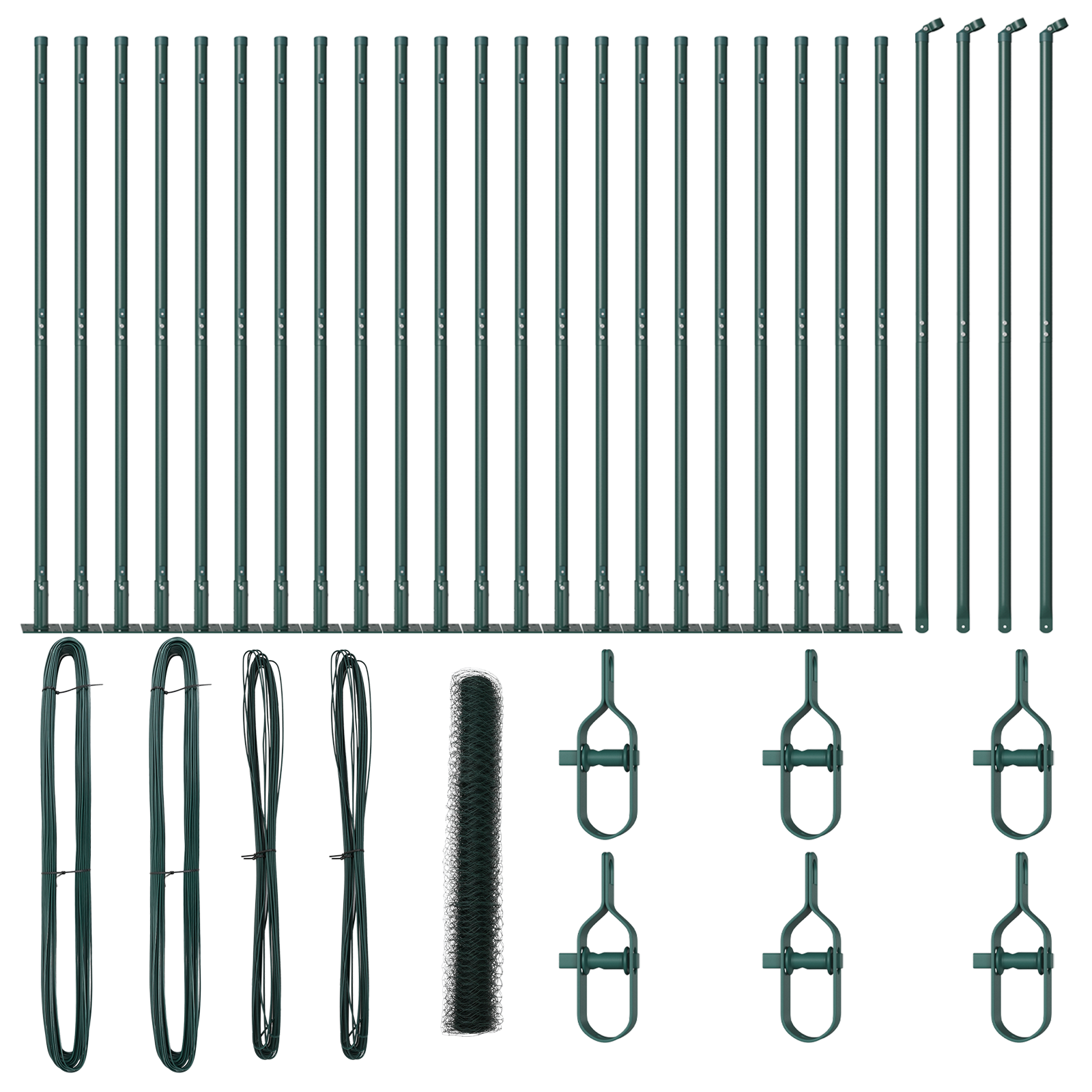 Hexagon Fence Green 1.2x50 m Steel - Image 2