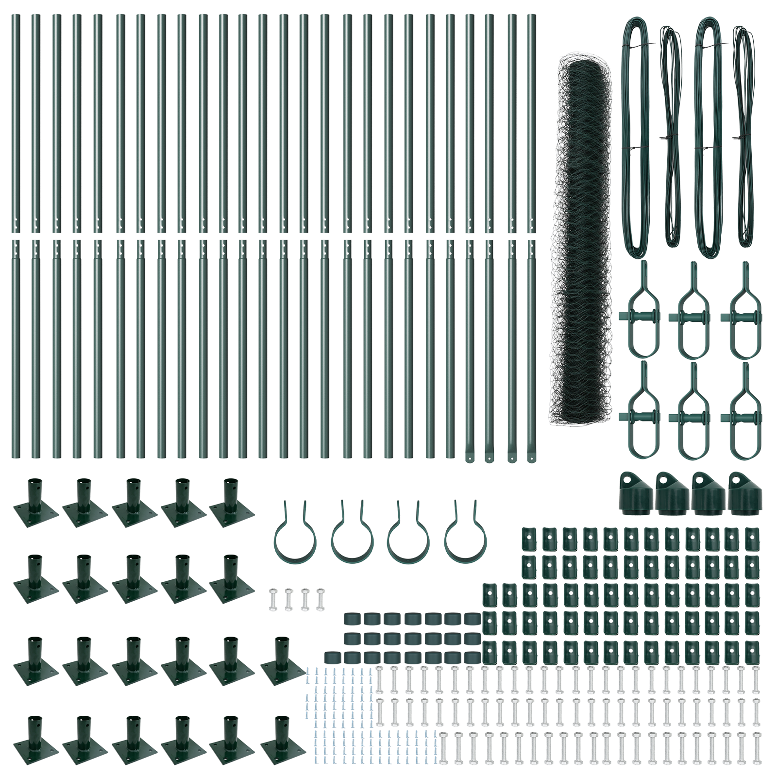 Hexagon Fence Green 1.2x50 m Steel - Image 4