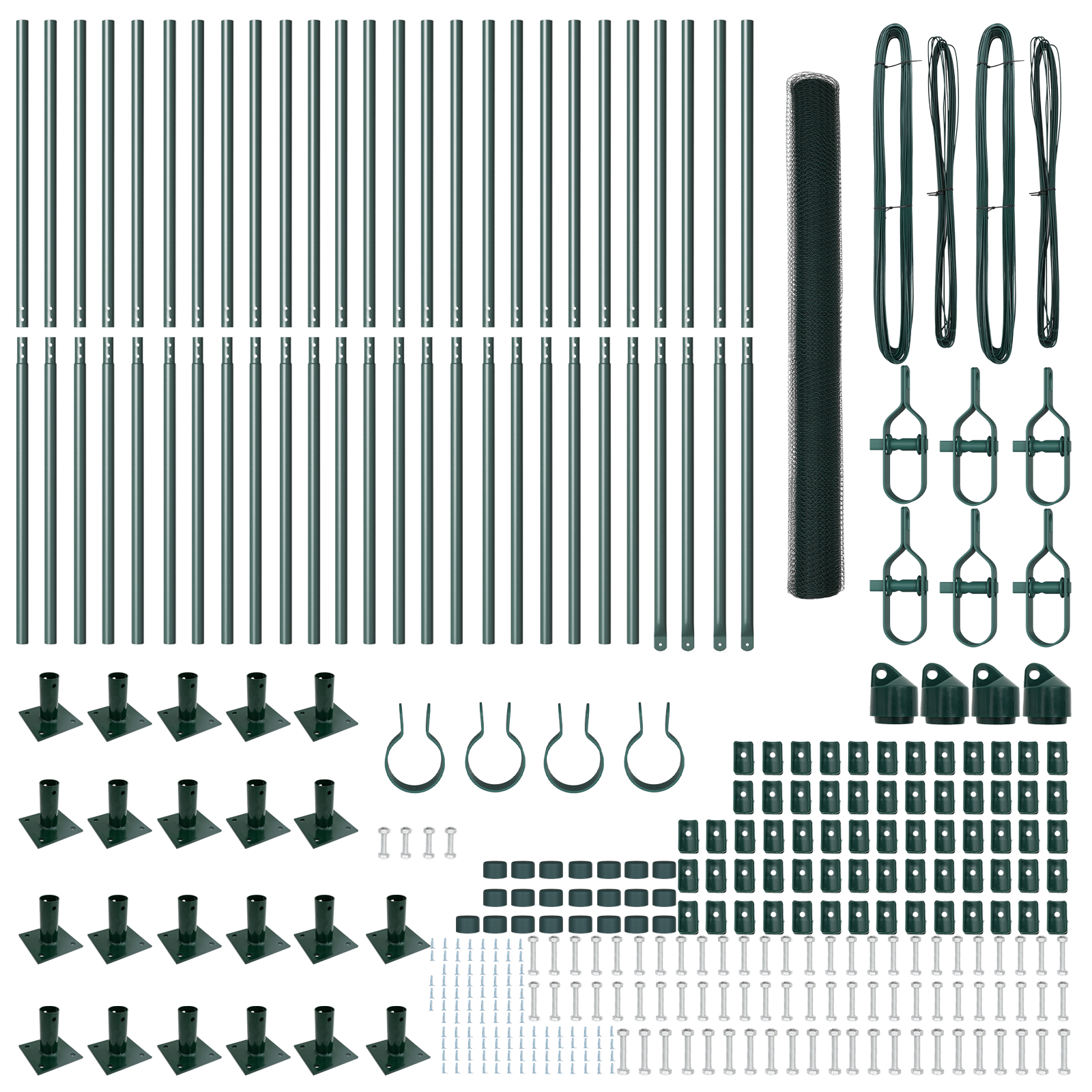 Hexagon Fence Green 1.5x50 m Steel - Image 4