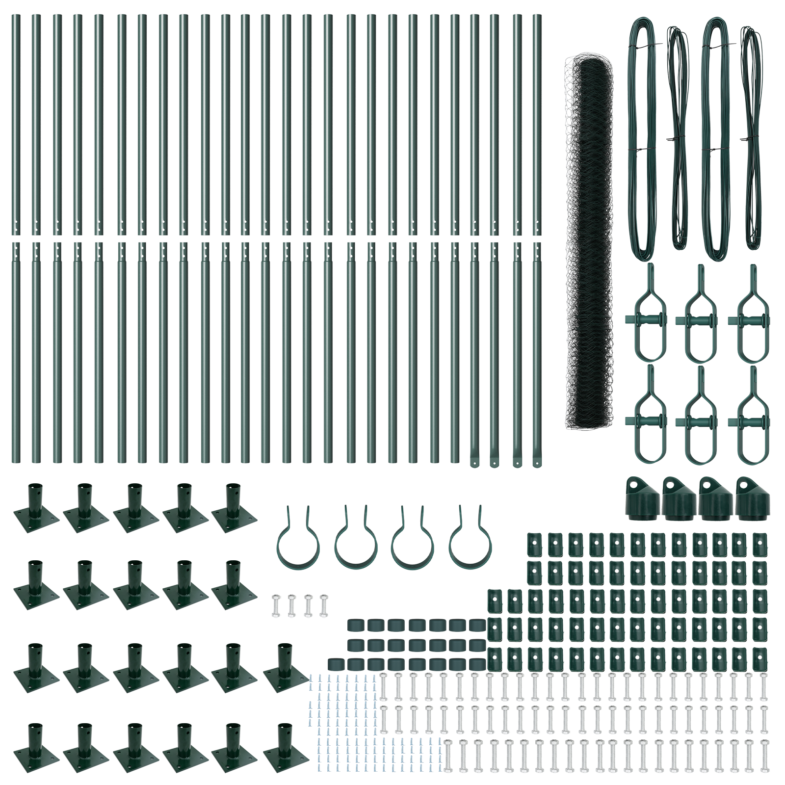 Hexagon Fence Green 1,5x50 m Steel - Image 4