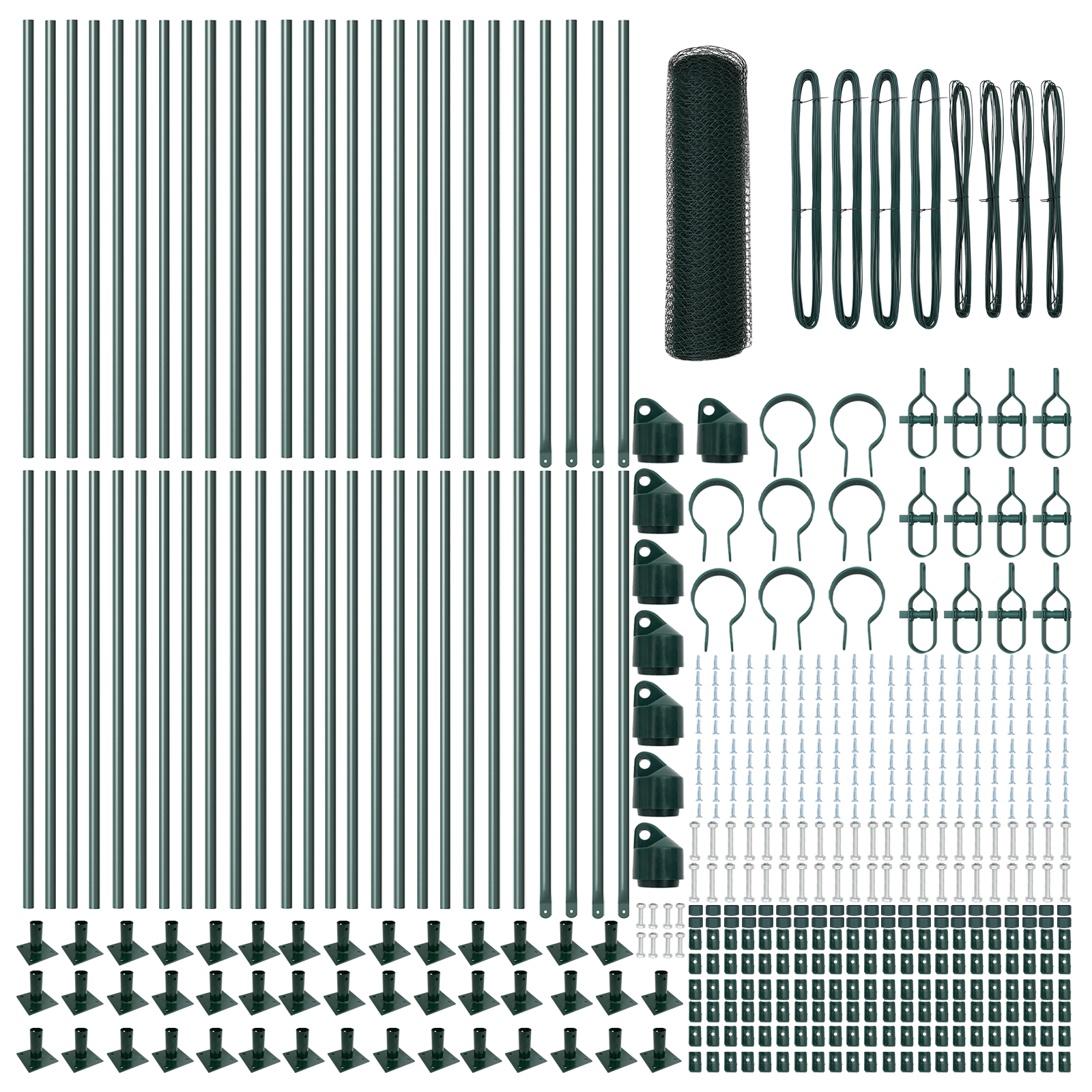 Hexagon Fence Green 0.4x100 m Steel - Image 4