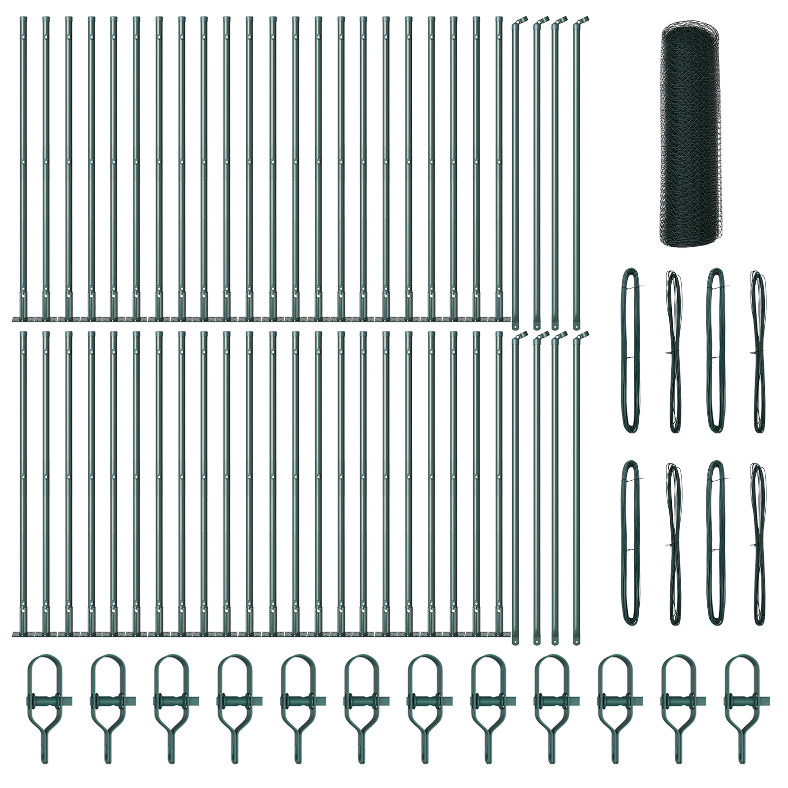 Hexagon Fence Green 0.8x100 m Steel - Image 2