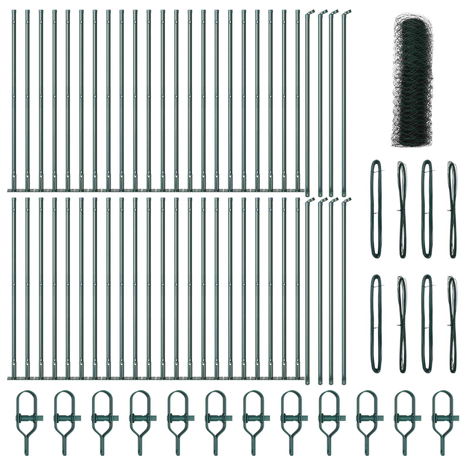 Hexagon Fence Green 0.8x100 m Steel - Image 4