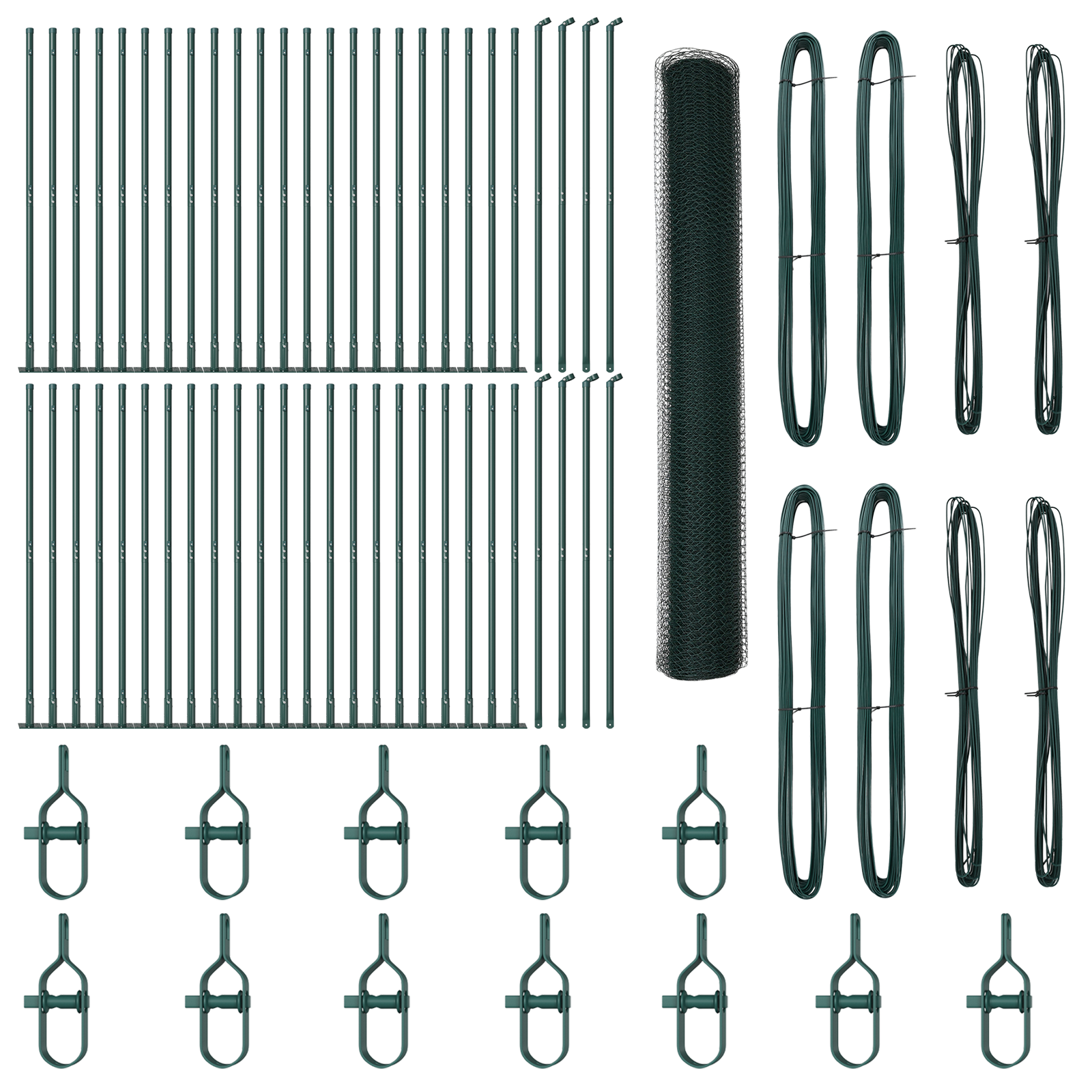 Hexagon Fence Green 1,2x100 m Steel - Image 2