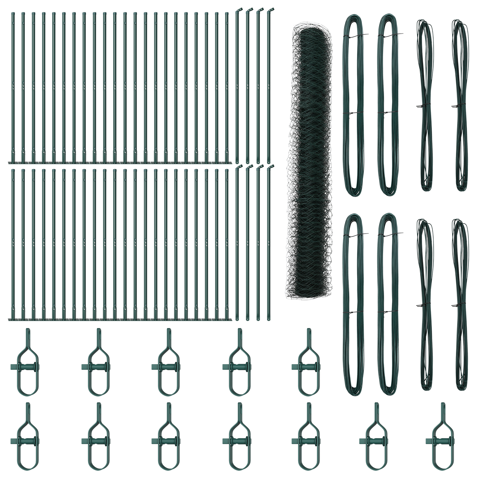 Hexagon Fence Green 1,2x100 m Steel - Image 2