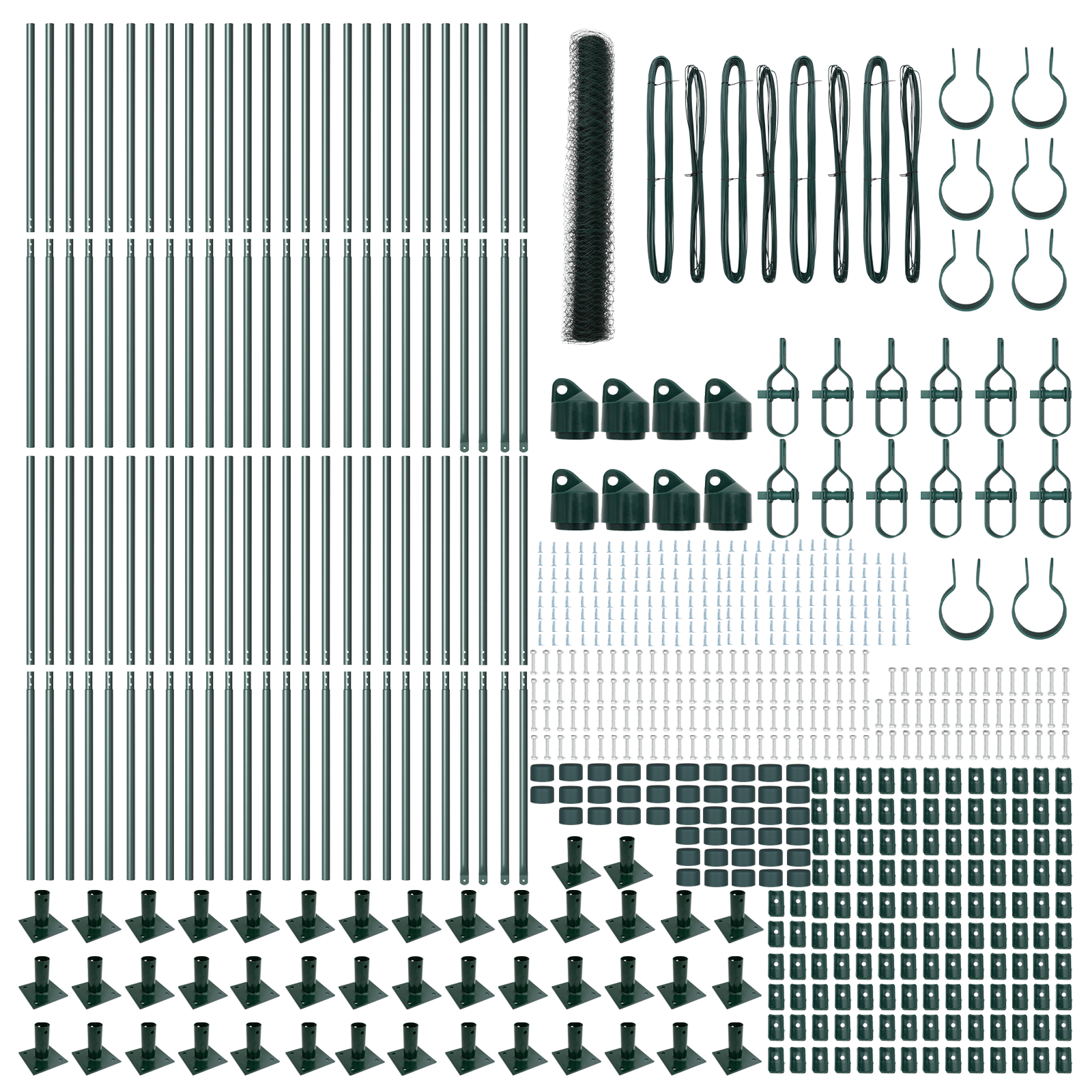 Hexagon Fence Green 1,2x100 m Steel - Image 4