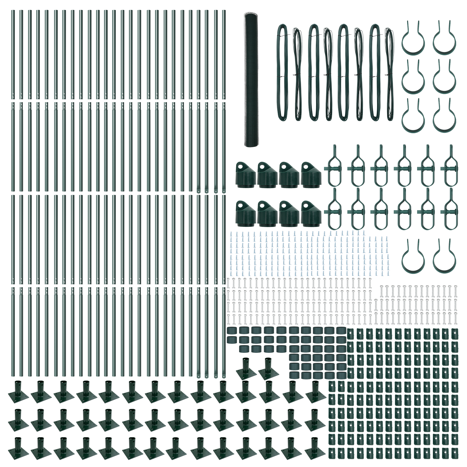 Hexagon Fence Green 1.5x100 m Steel - Image 4