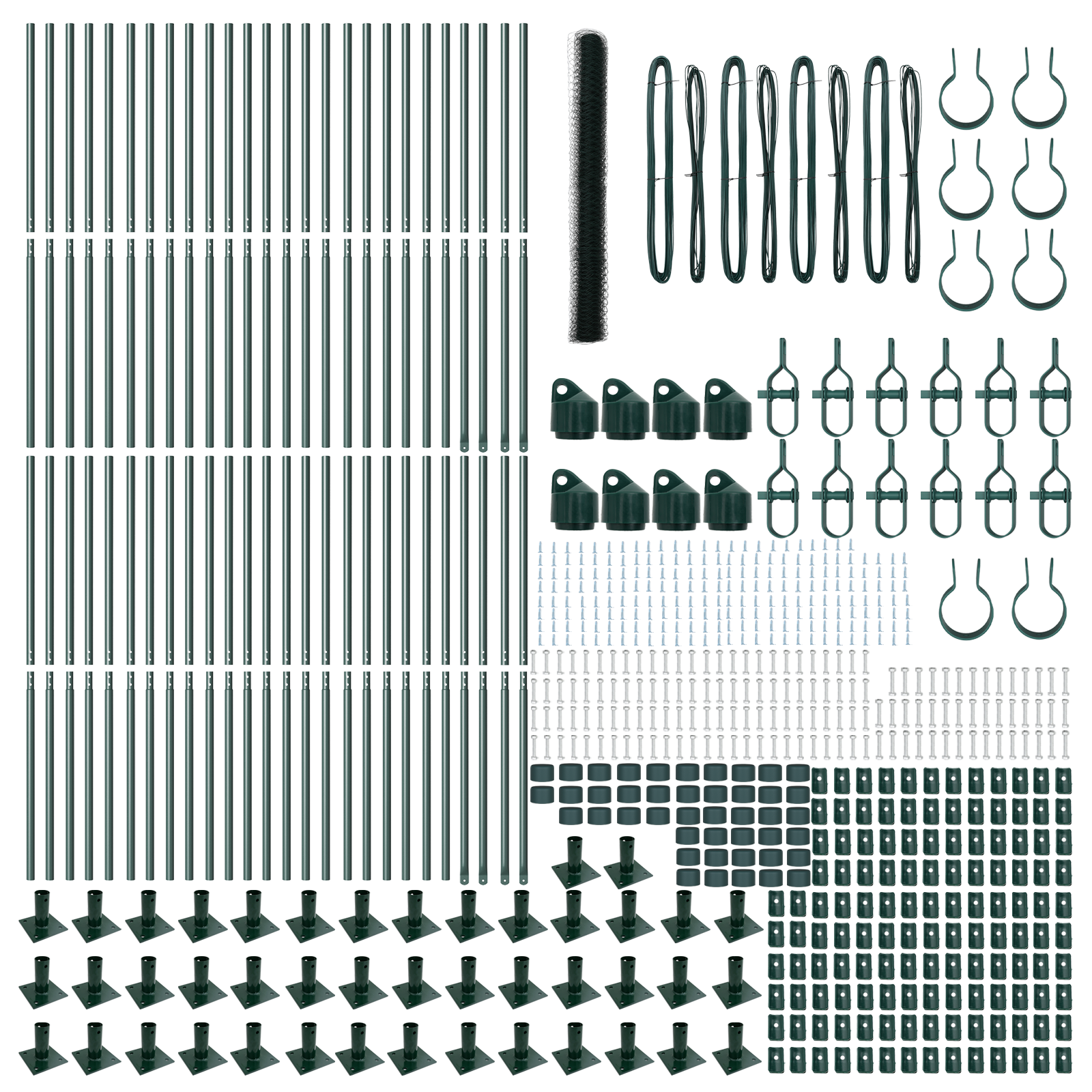 Hexagon Fence Green 1.6x100 m Steel - Image 4