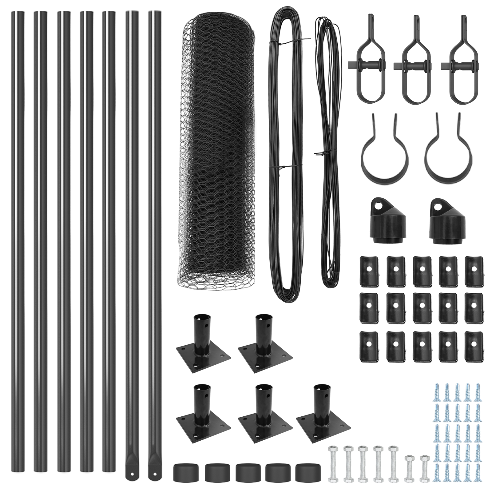 Hexagon Fence Grey 0.4x10 m Steel - Image 4