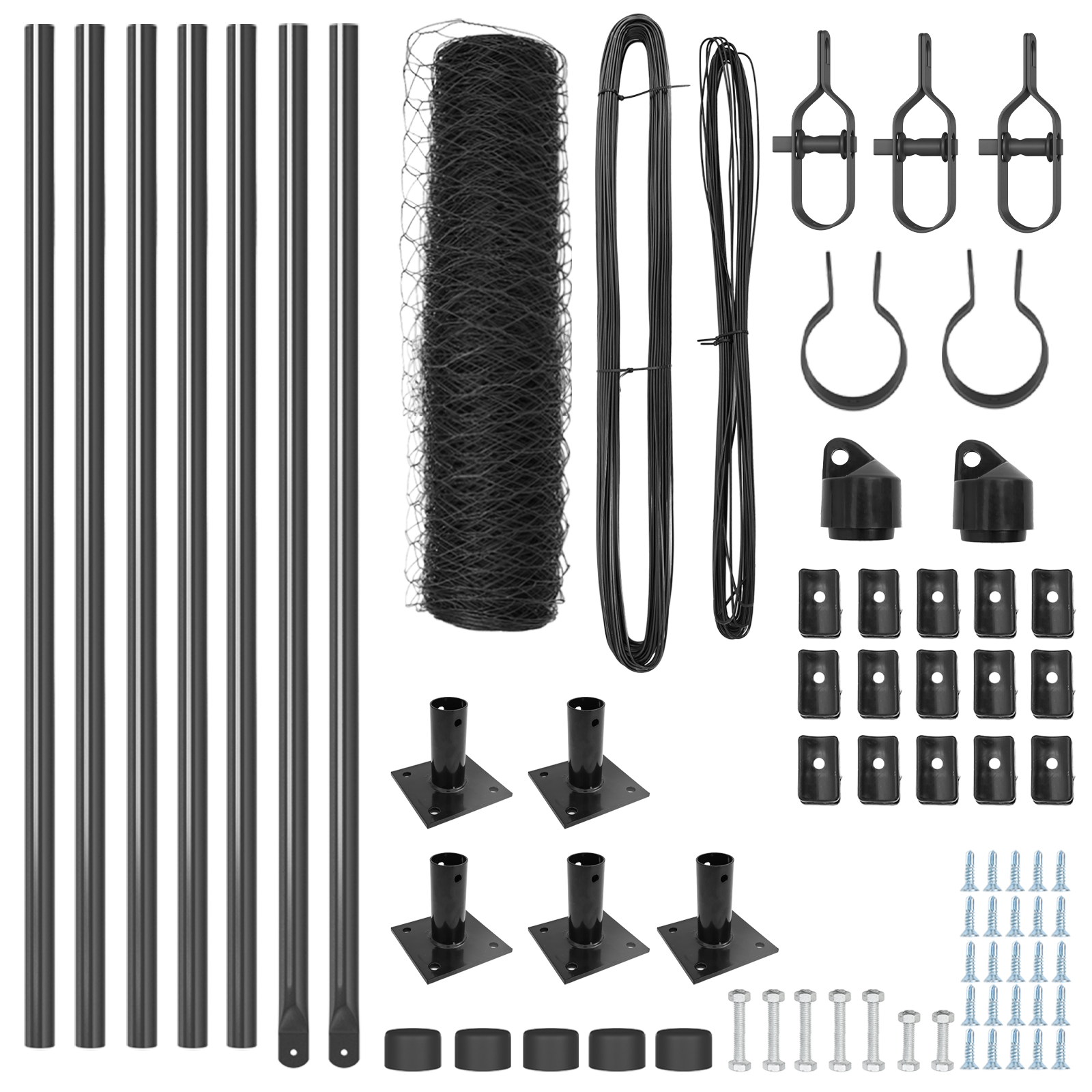 Hexagon Fence Grey 0.6x10 m Steel - Image 4