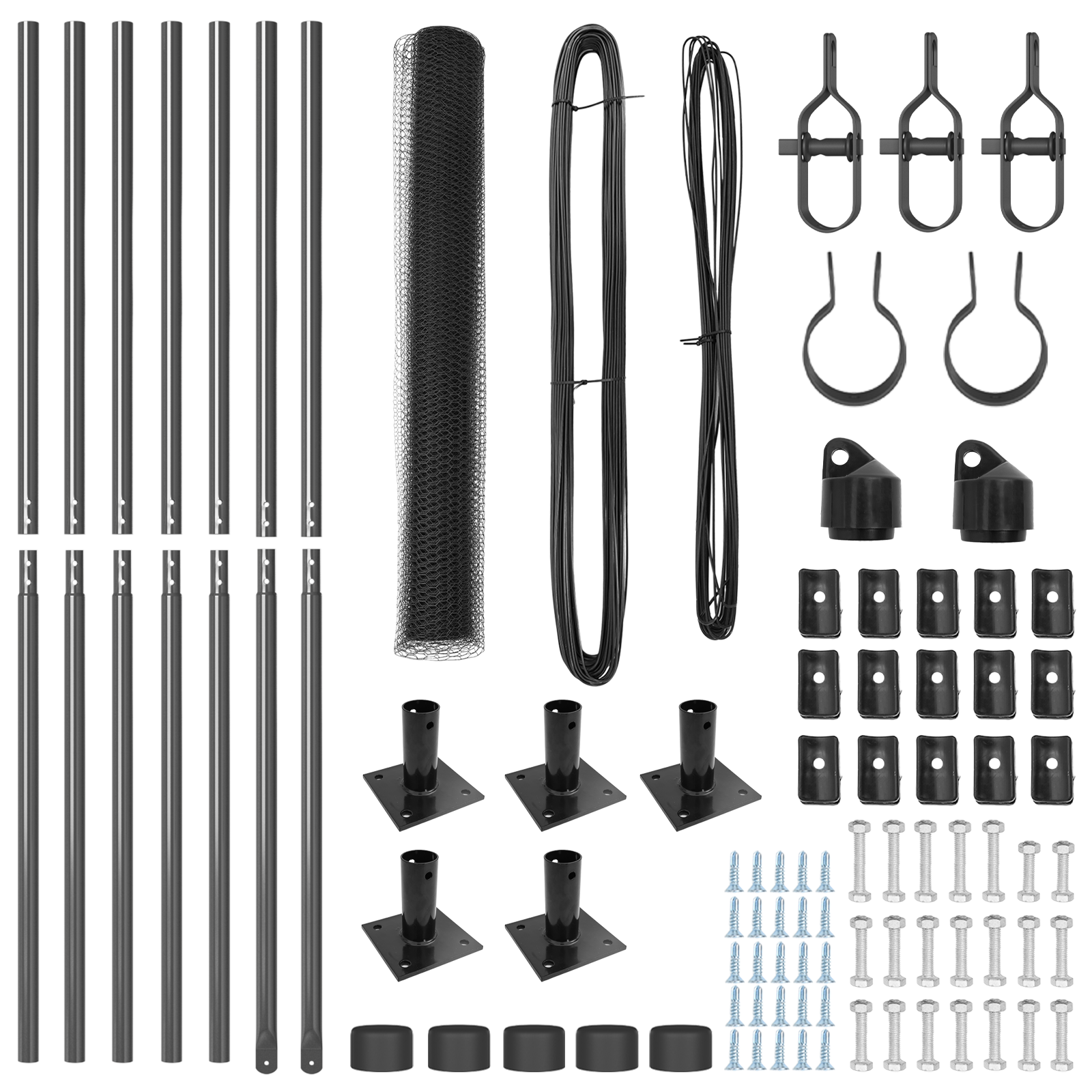 Hexagon Fence Grey 0,8x10 m Steel - Image 4