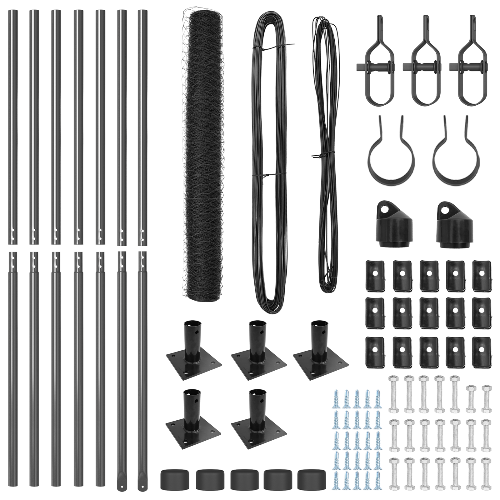 Hexagon Fence Grey 0.8x10 m Steel - Image 4