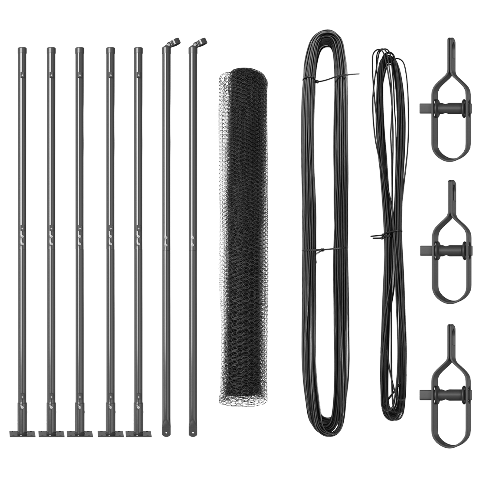 Hexagon Fence Grey 1x10 m Steel - Image 2