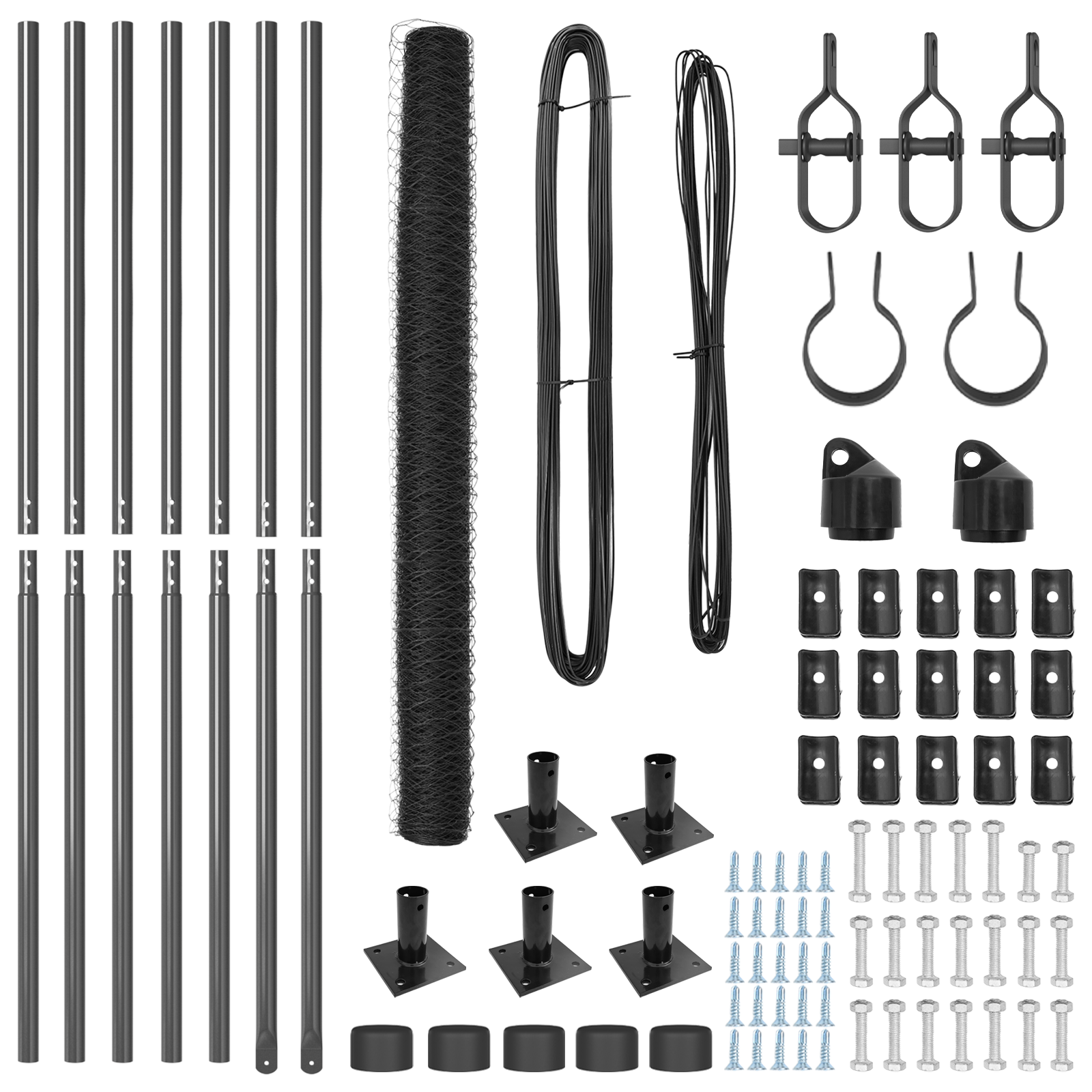 Hexagon Fence Grey 1.5x10 m Steel - Image 4
